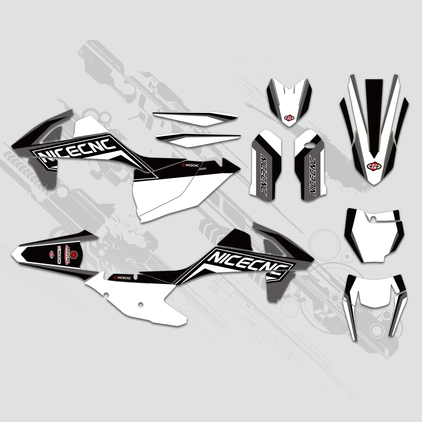 Off-Road Bike Full Graphics Decals Stickers Kit For KTM SX SXF 125-450 2016-2018 - Image 2