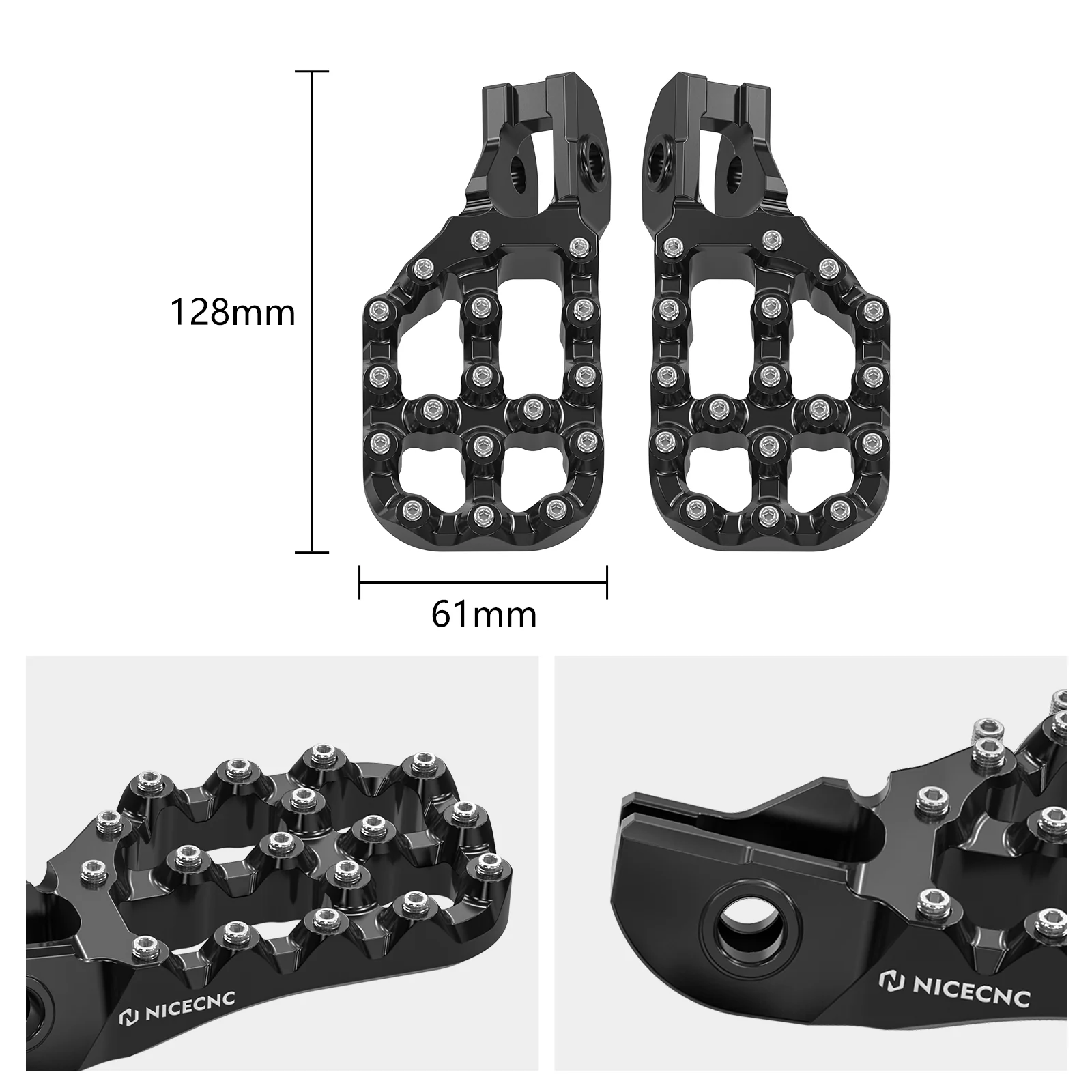 Offset Extender Foot Pegs Footrests For KTM Husqvarna Gas Gas 2016-2023 - Image 4