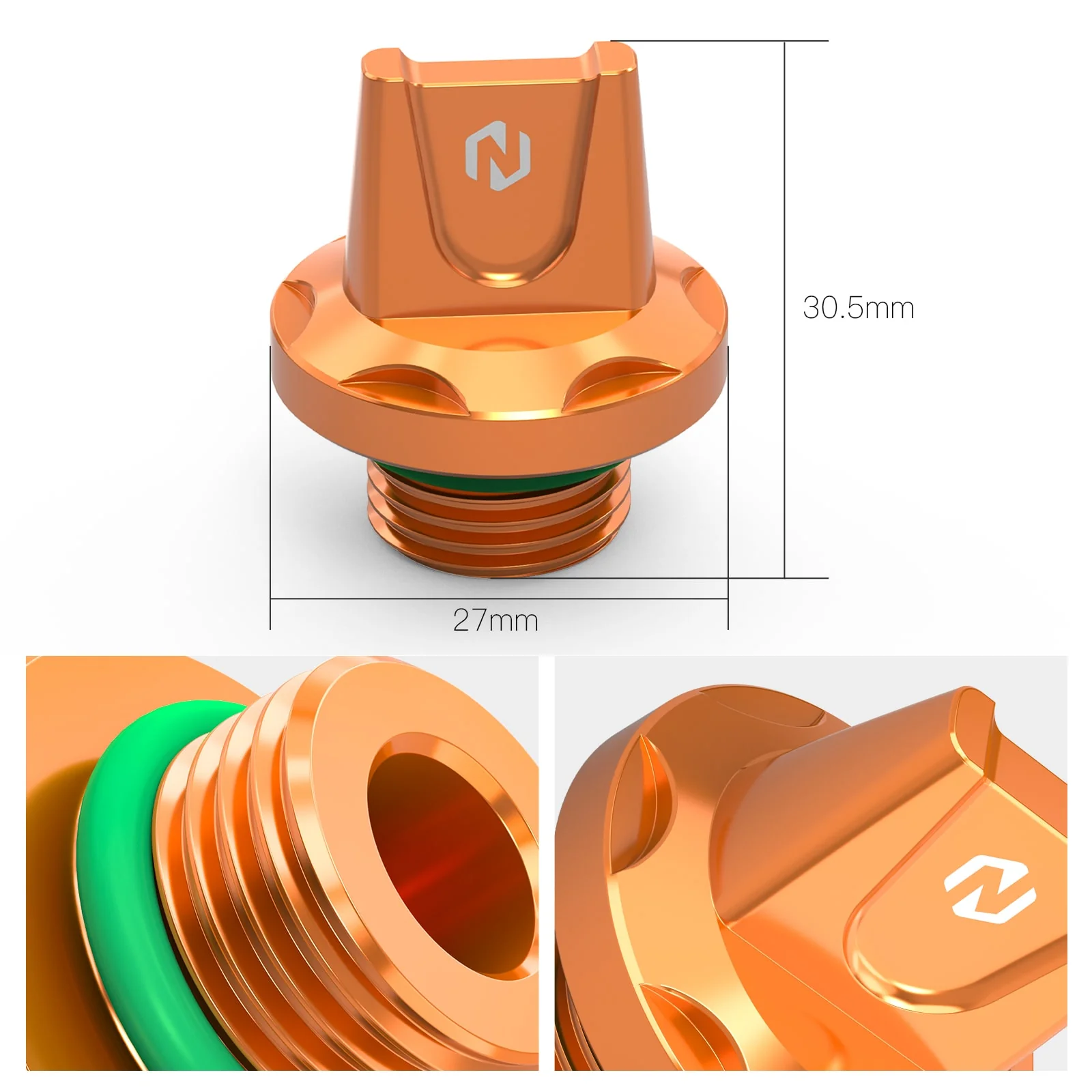 Oil Filler Plug Cover Cap with O-ring For KTM 390 250 125 Duke 2024 - Image 5