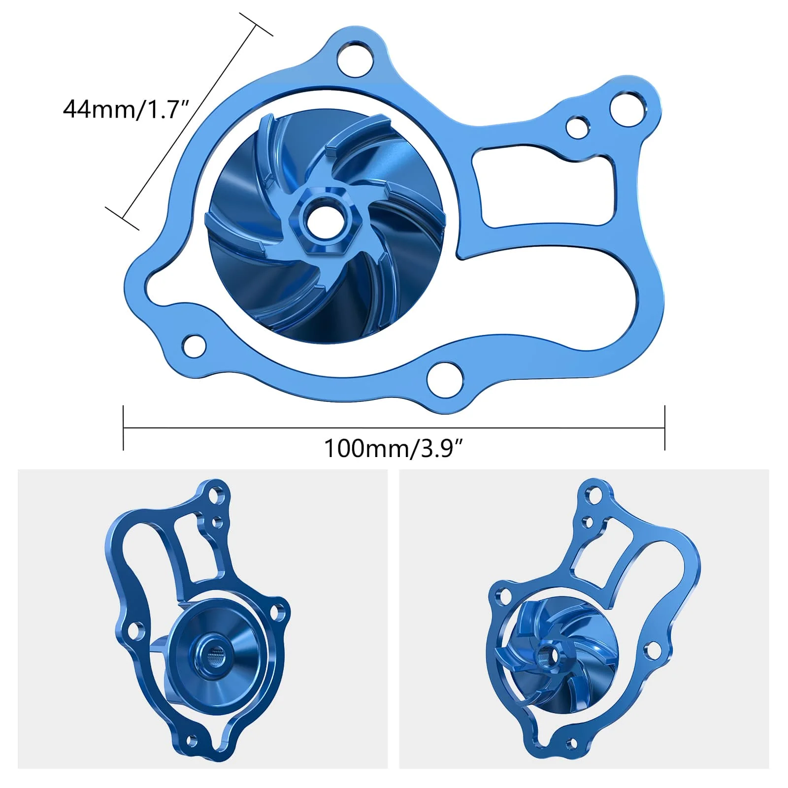 Oversized Water Pump Impeller Cooler Kit For Yamaha YZ250 1999-2024 YZ250X 2016-2023 - Image 10