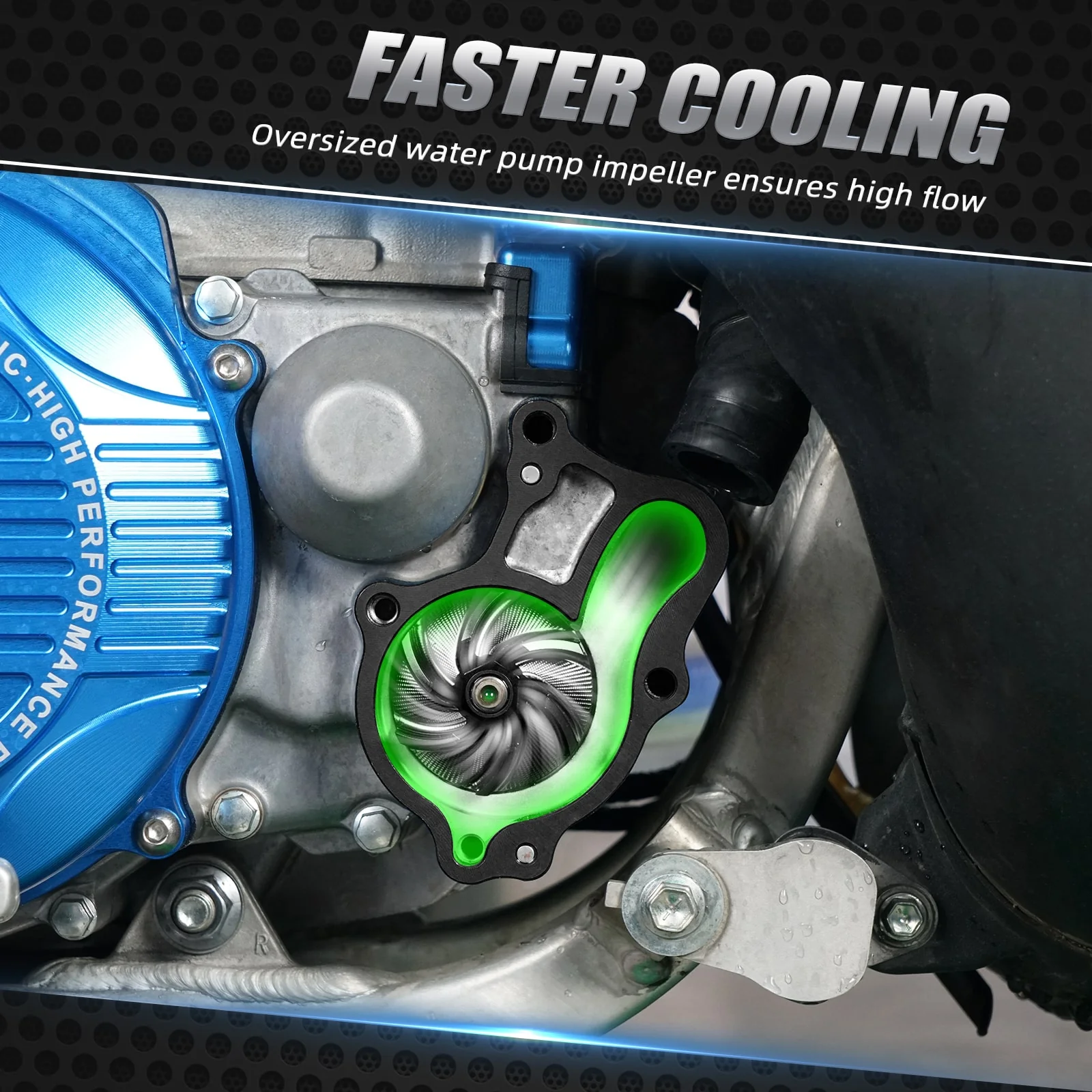 Oversized Water Pump Impeller Cooler Kit For Yamaha YZ250 1999-2024 YZ250X 2016-2023 - Image 19