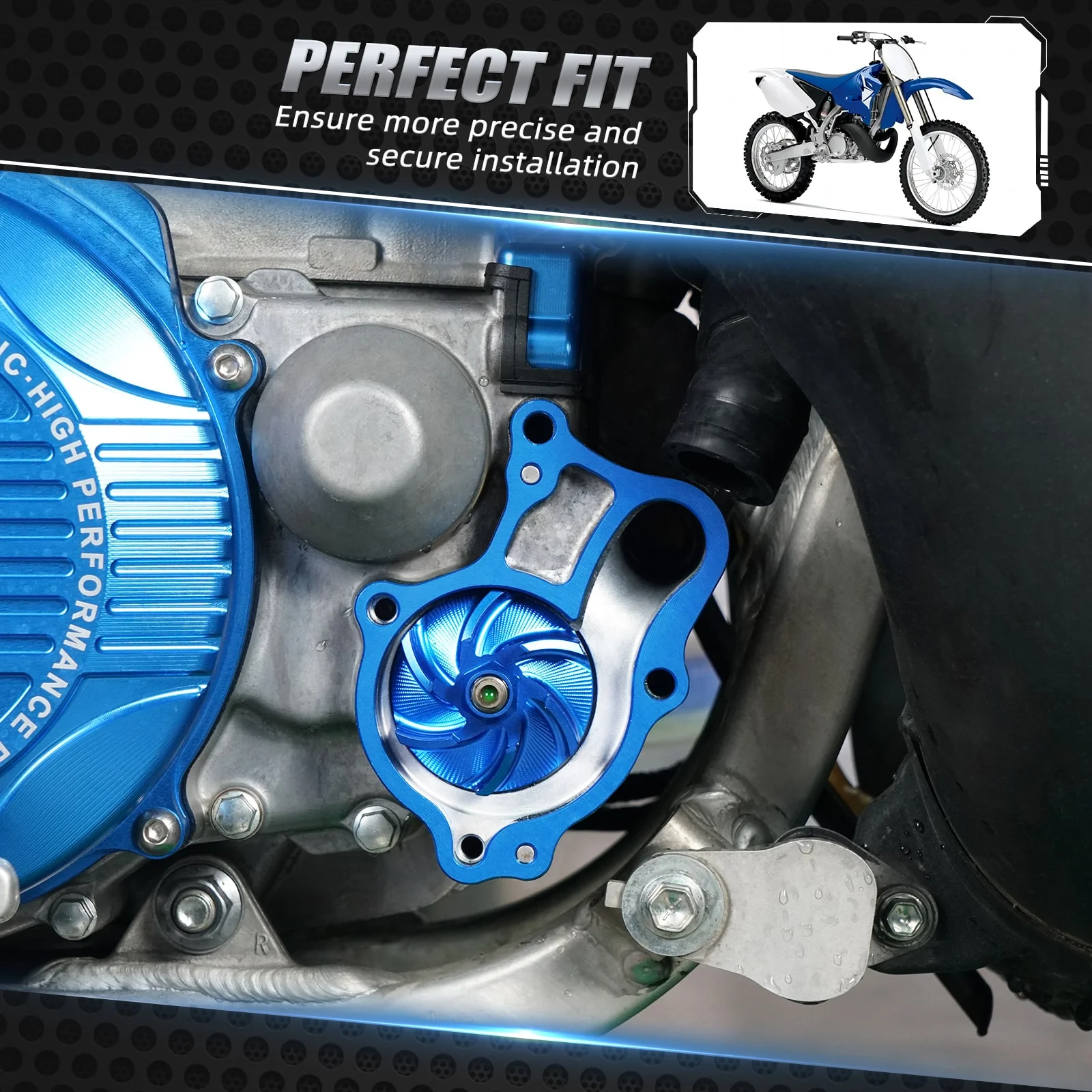 Oversized Water Pump Impeller Cooler Kit For Yamaha YZ250 1999-2024 YZ250X 2016-2023 - Image 2
