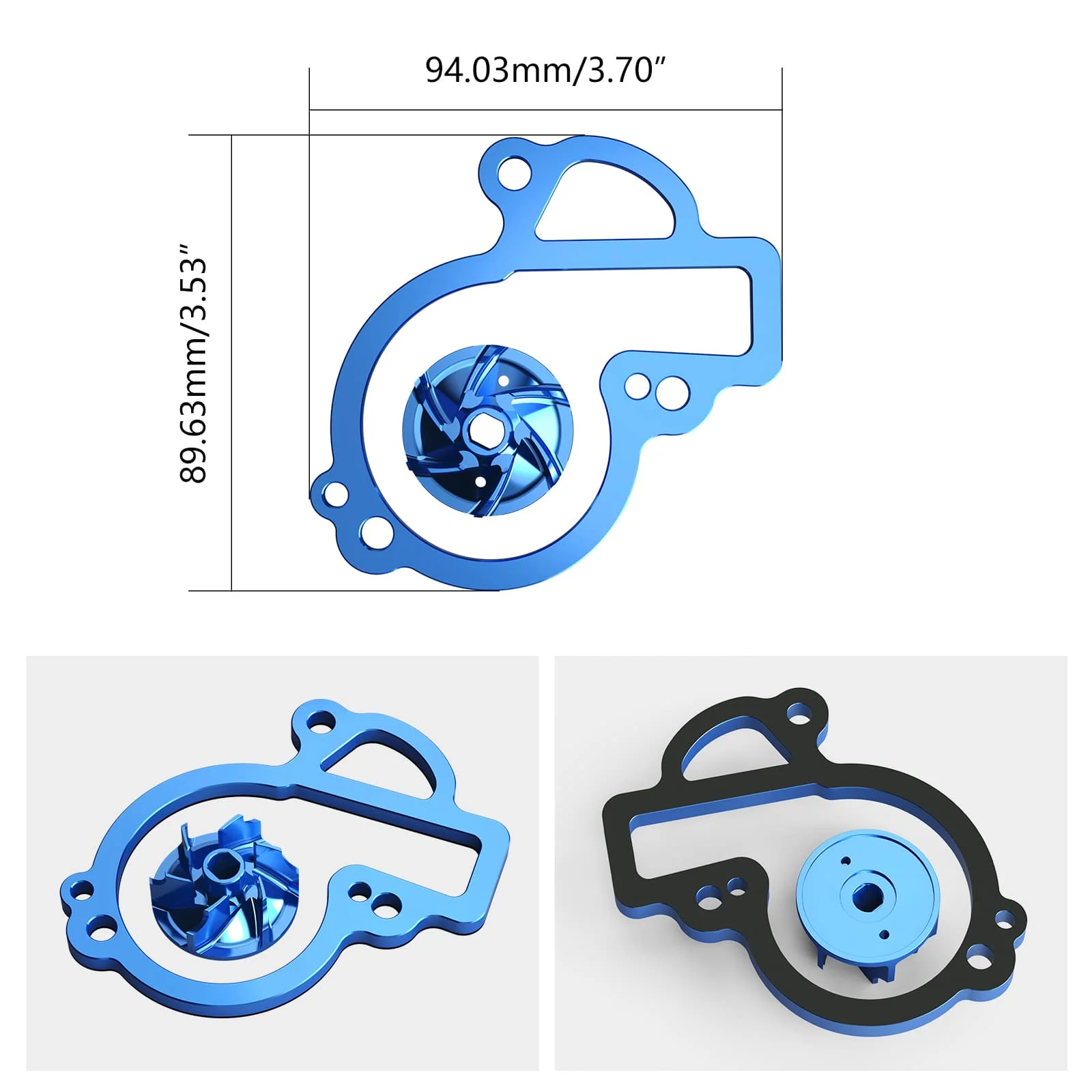 Oversized Water Pump Impeller Cooler Kit For KTM 450 500 EXC-F/XCF-W Husqvarna 450 500 FE/FX 17-24 Gas Gas 450 MC F/ EX F/EC F 21-24 - Image 11