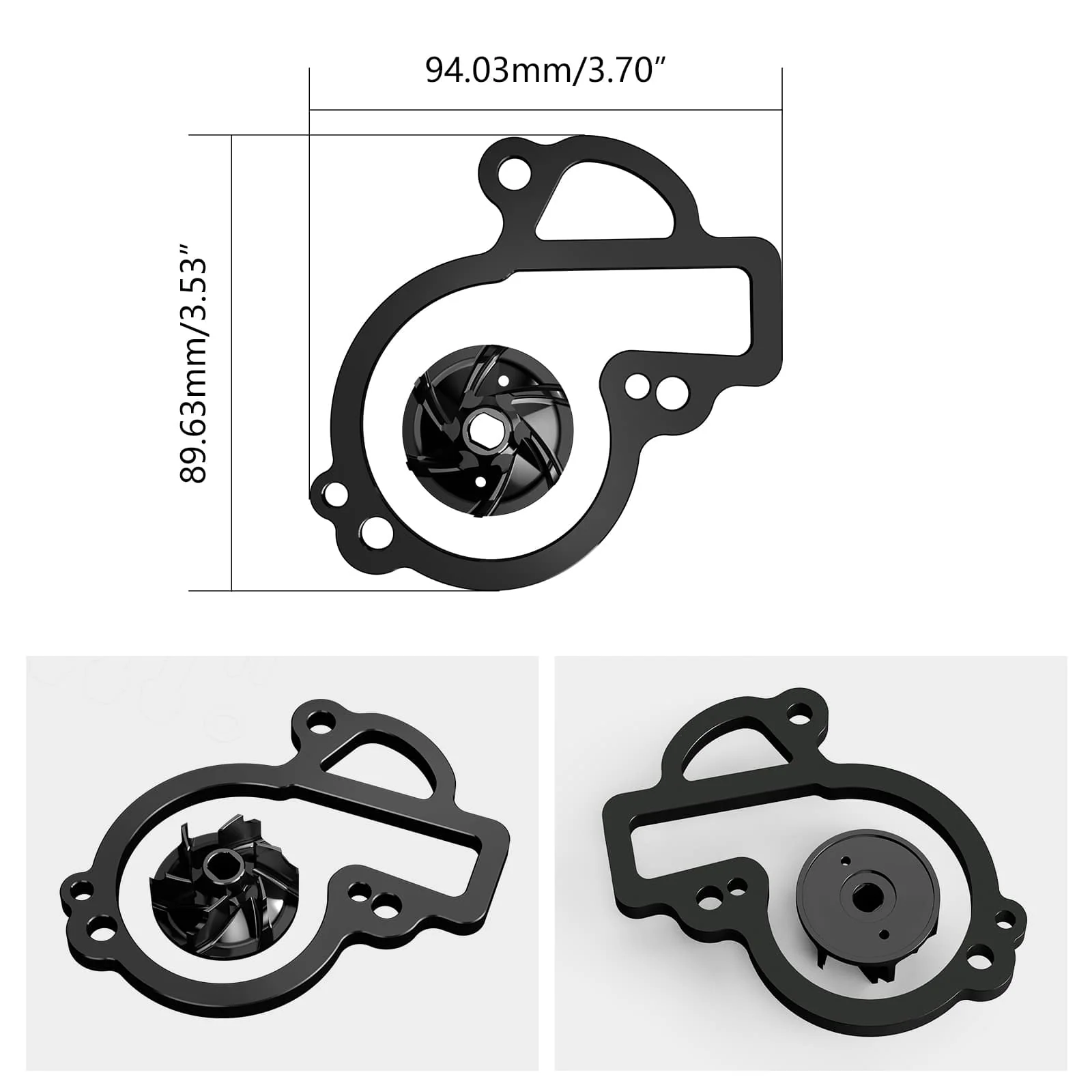 Oversized Water Pump Impeller Cooler Kit For KTM 450 500 EXC-F/XCF-W Husqvarna 450 500 FE/FX 17-24 Gas Gas 450 MC F/ EX F/EC F 21-24 - Image 16