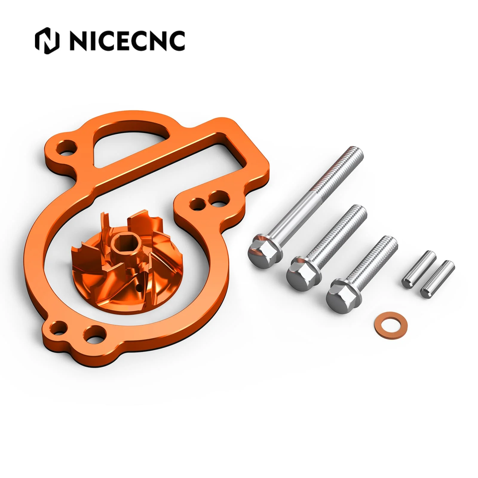 Oversized Water Pump Impeller Cooler Kit For KTM 450 500 EXC-F/XCF-W Husqvarna 450 500 FE/FX 17-24 Gas Gas 450 MC F/ EX F/EC F 21-24 - Image 2