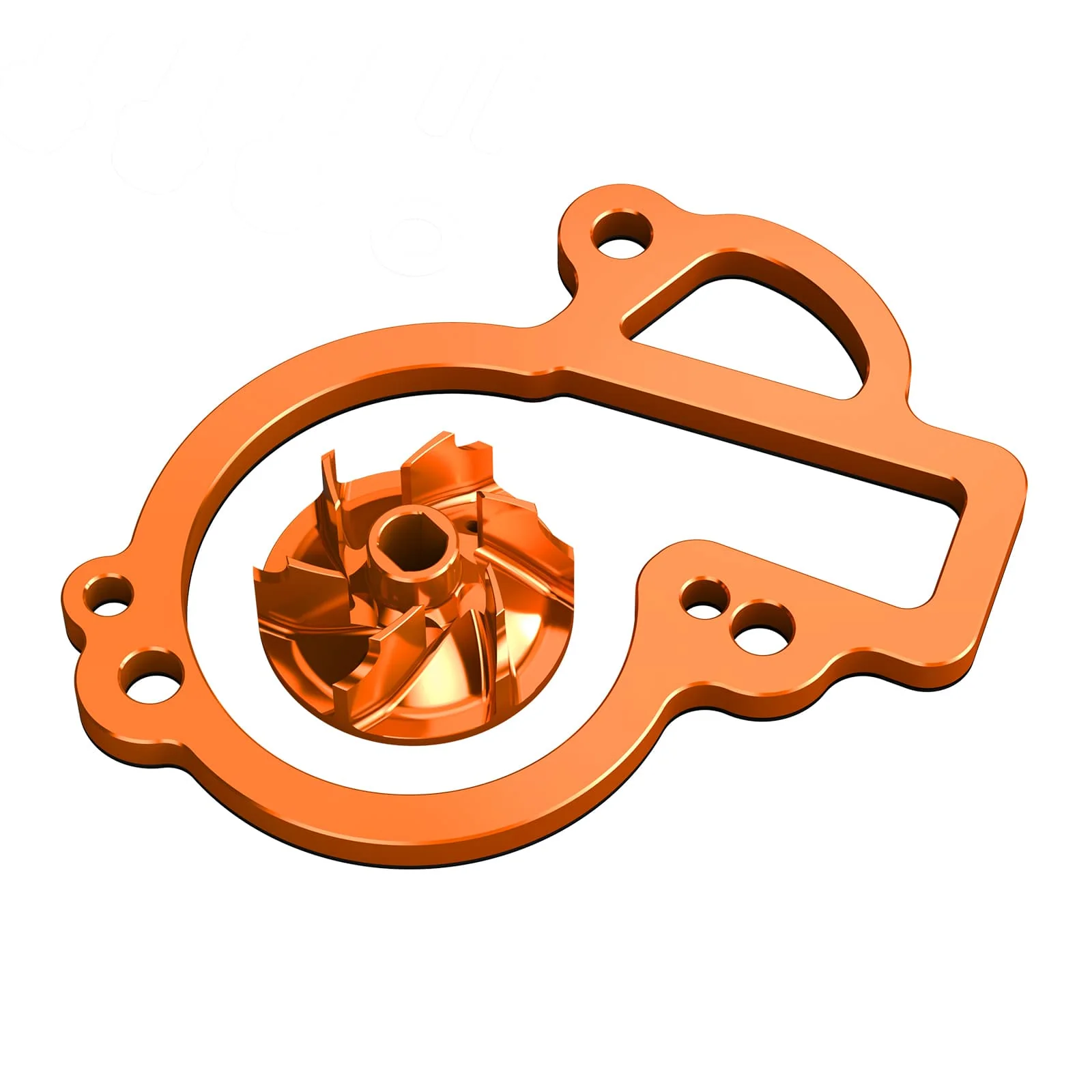 Oversized Water Pump Impeller Cooler Kit For KTM 450 500 EXC-F/XCF-W Husqvarna 450 500 FE/FX 17-24 Gas Gas 450 MC F/ EX F/EC F 21-24 - Image 3