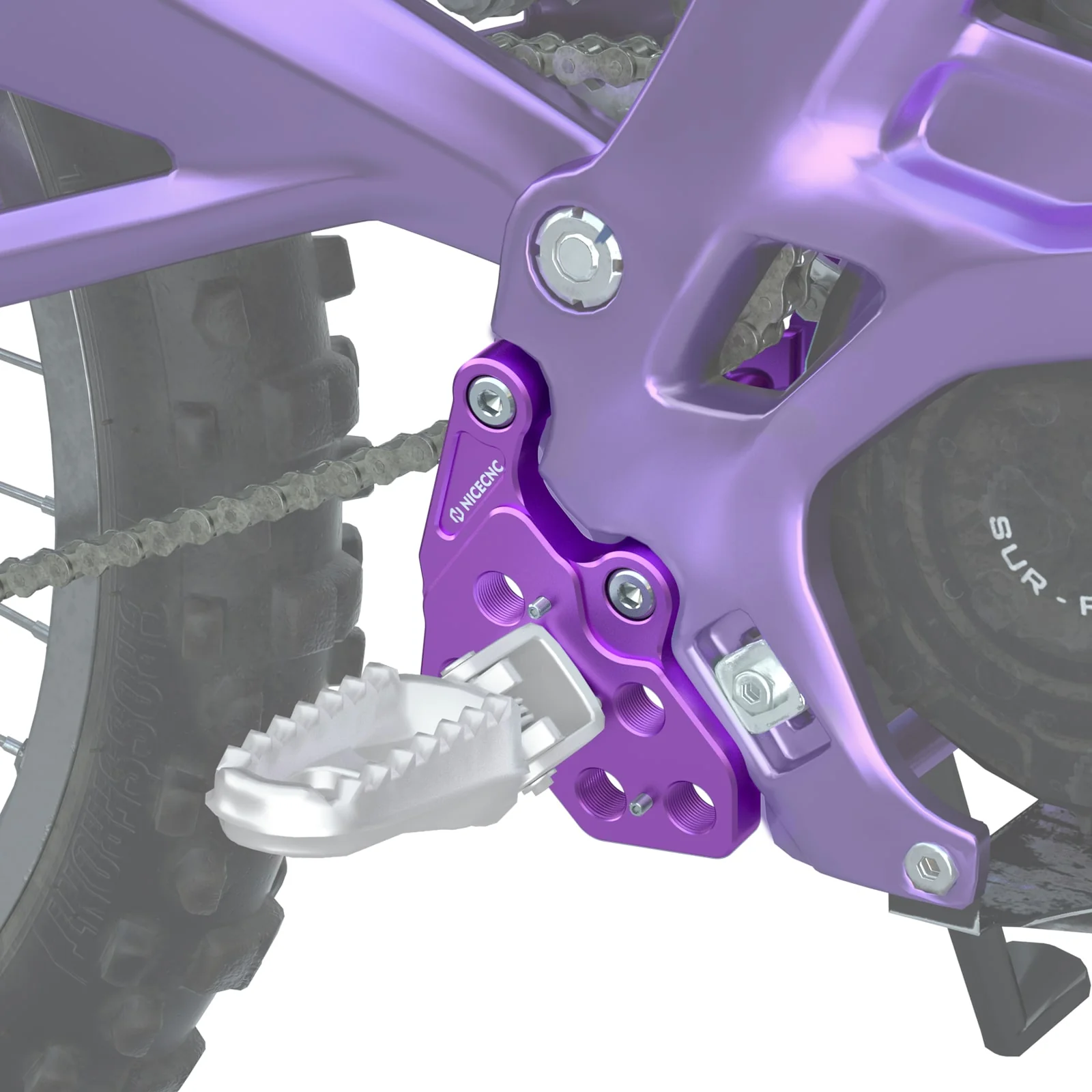 Pair Foot Pegs Bracket Package For Surron Light Bee X/ S/ L1E Segway X160 X260 - Image 10