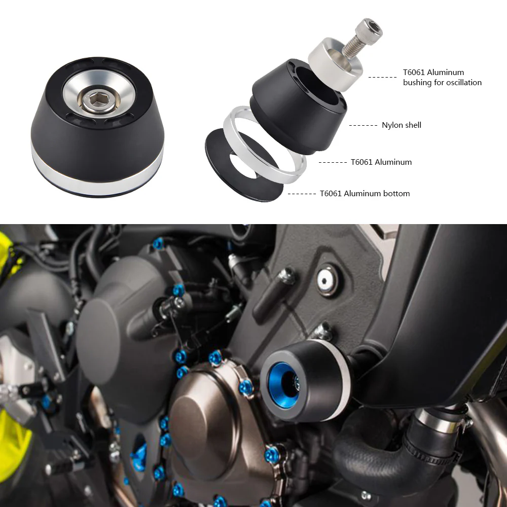 Pair Frame Slider Guard For Suzuki GSR750 11-17 GSX-S750 17-20 GSX-S750Z 18-20 - Image 3