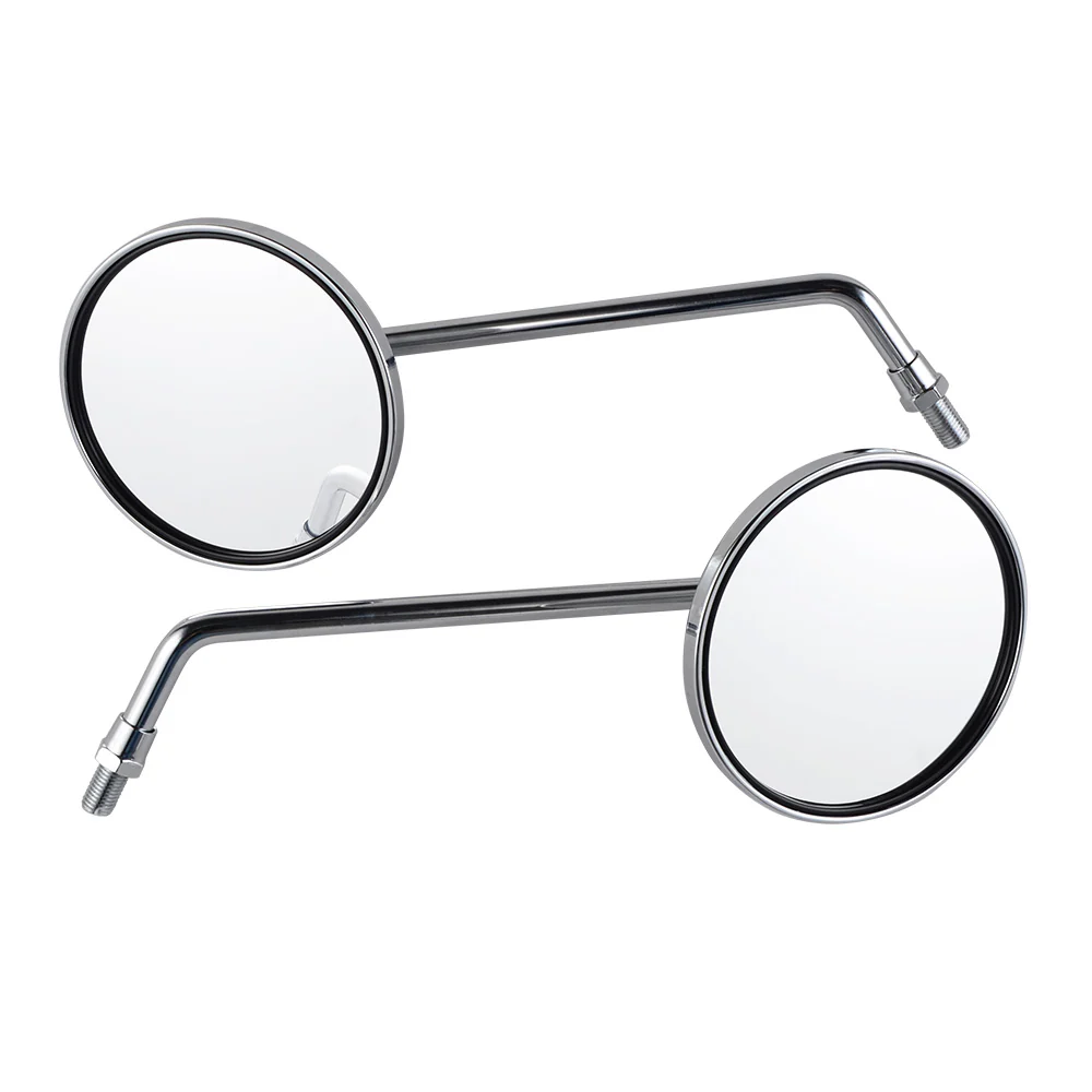Pair of M10x1.25mm chrome-plated rearview mirrors for Honda XL125S CB650 GL1000 - Image 3