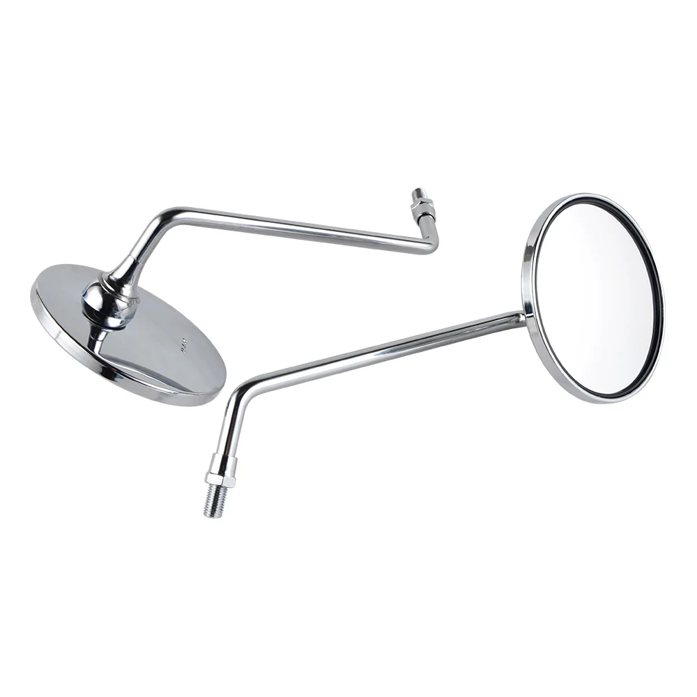 Pair of M10x1.25mm chrome-plated rearview mirrors for Honda XL125S CB650 GL1000 - Image 4