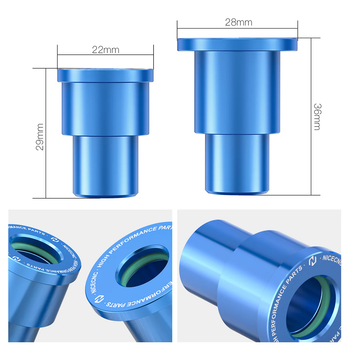 Pair Rear Wheel Spacers Hub Collars with O-ring For Surron Light Bee X/ S/ L1E Segway X160 X260 - Image 10