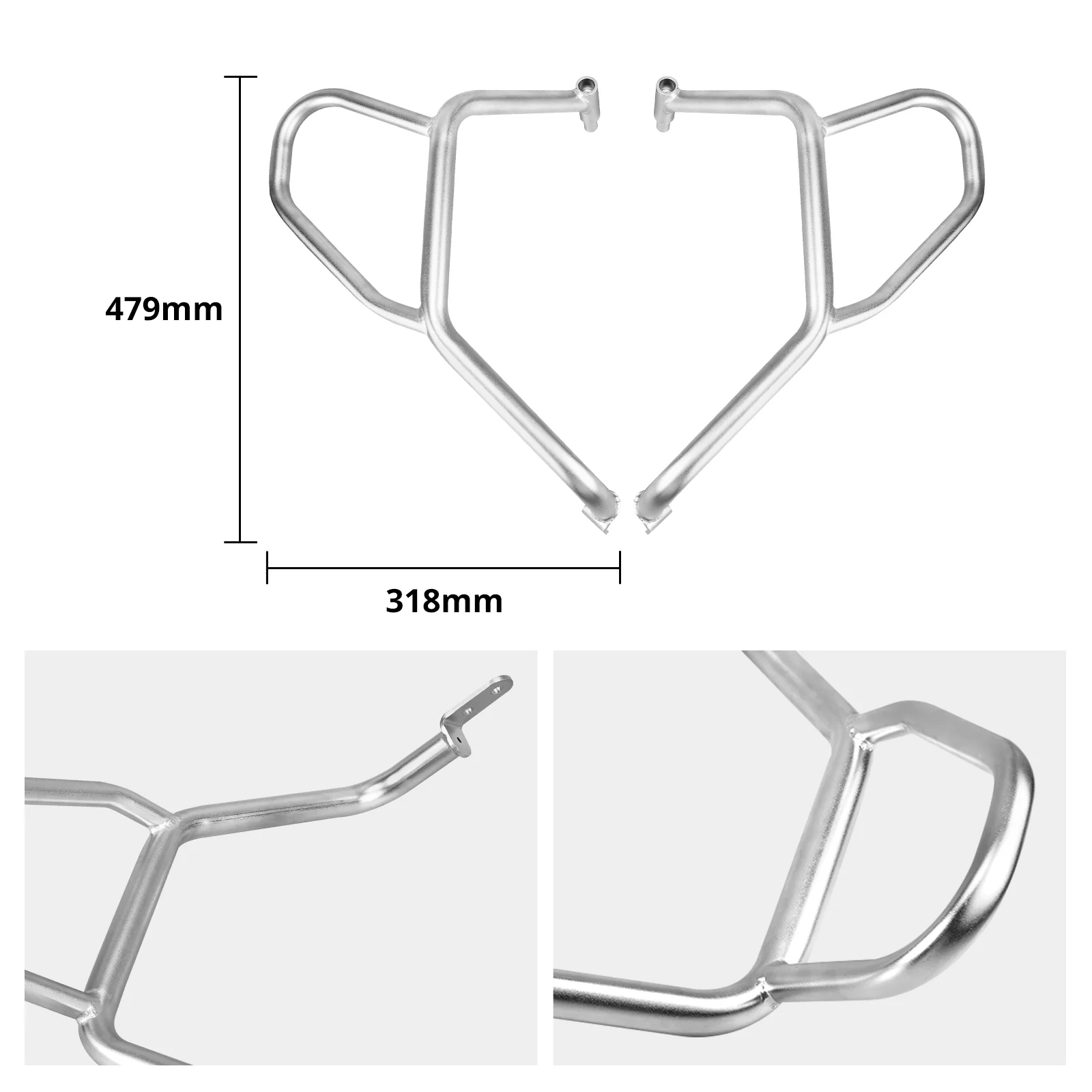 Pair Upper Crash Bars For BMW R1250GS 2019-2024 - Image 4
