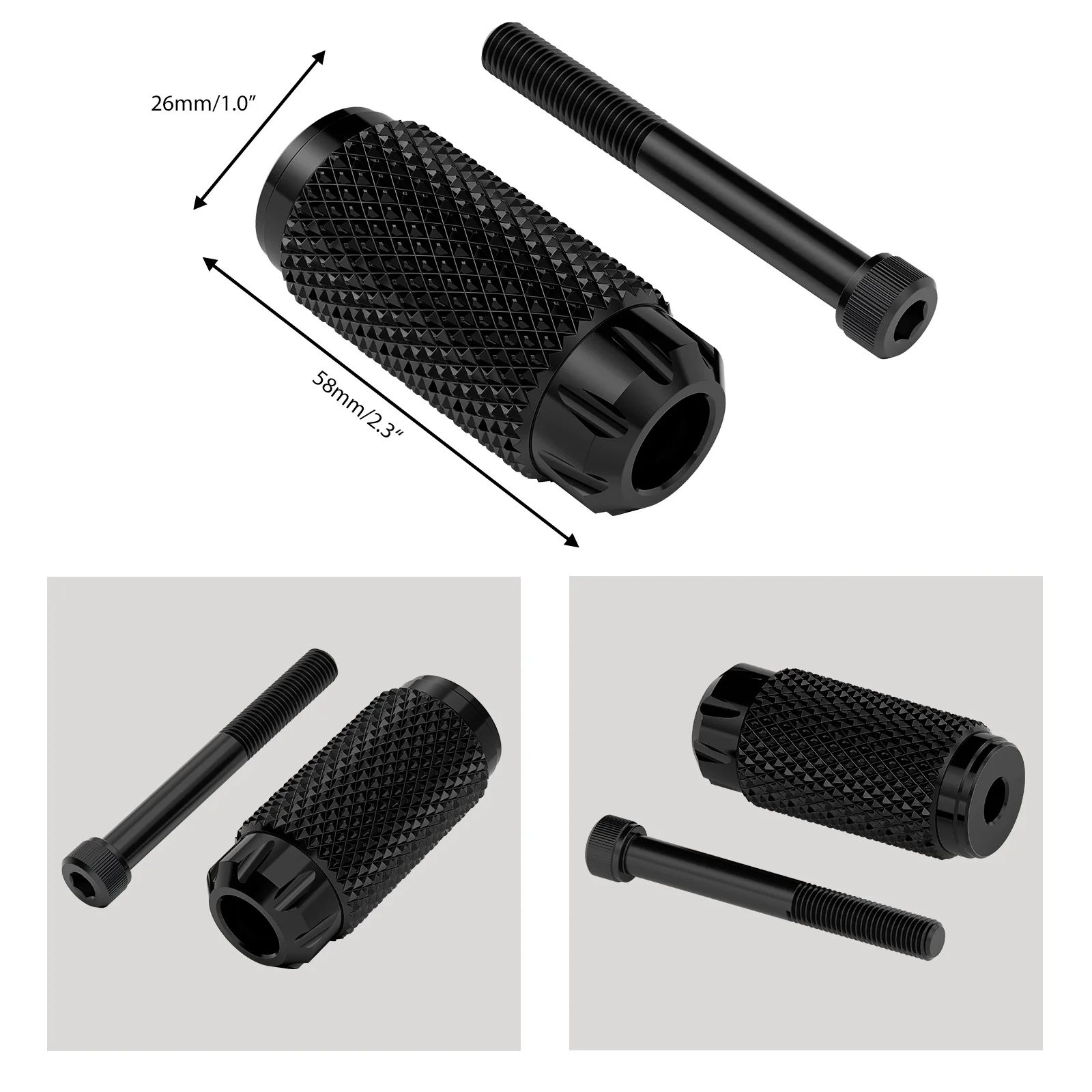Passenger Footpegs Footrests + Shifter Pegs For Harley Road King Street Glide - Image 18