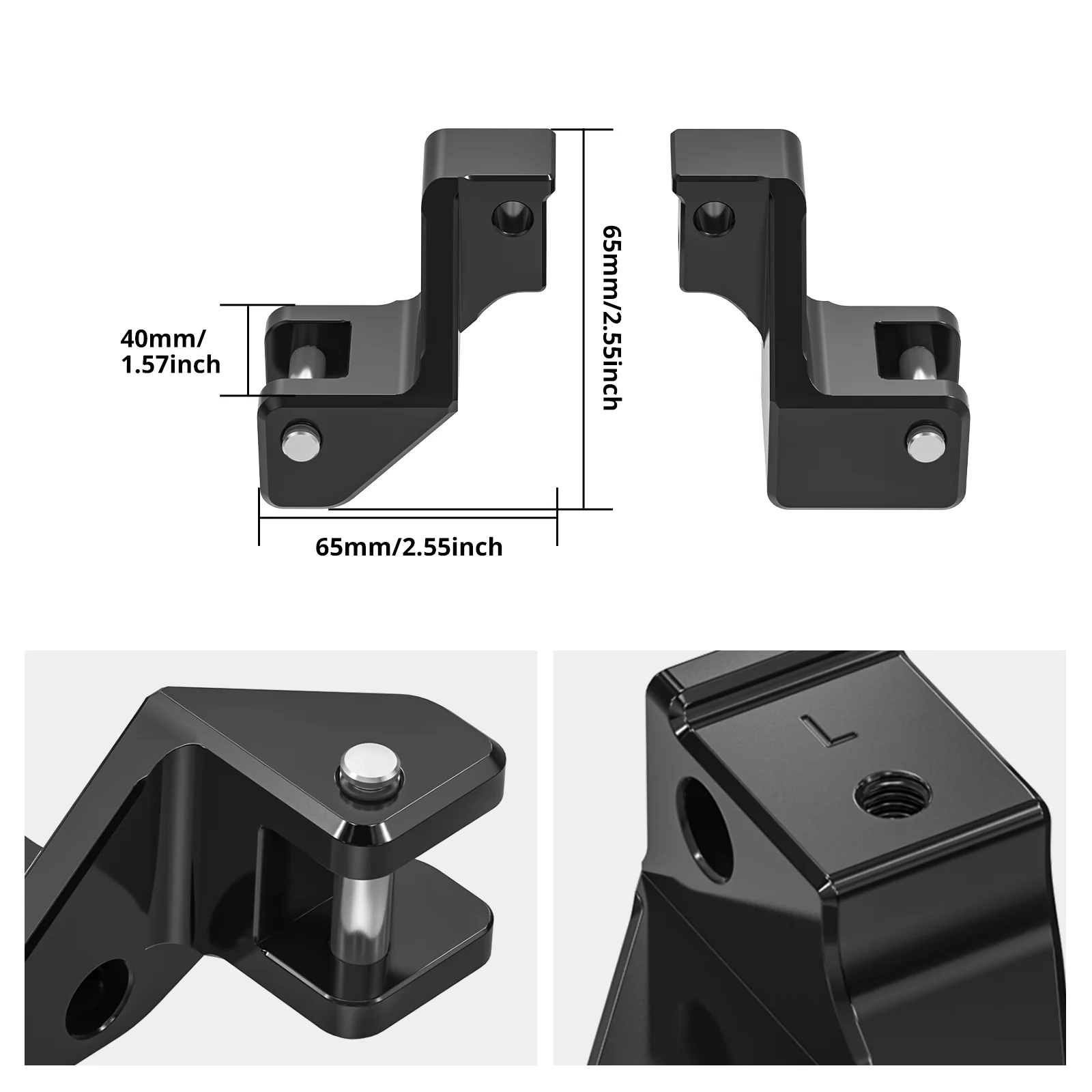 Passenger Footrest Lowering Kit For BMW R1250GS/R1250GS Adv 40mm Drop & 15mm Forward - Image 5