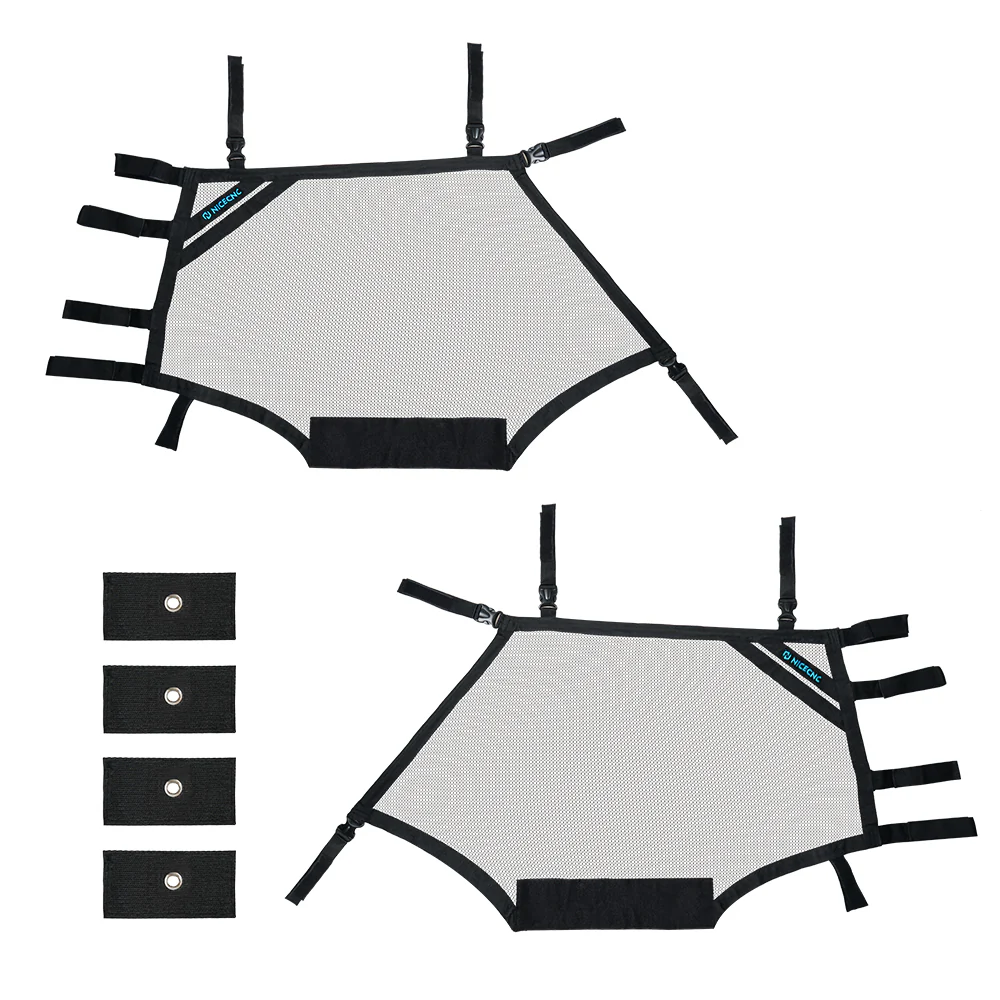 3PCS Window Net Roll Cage Mesh Guard Kit For Polaris RZR 570 1000 XP Turbo - Image 5