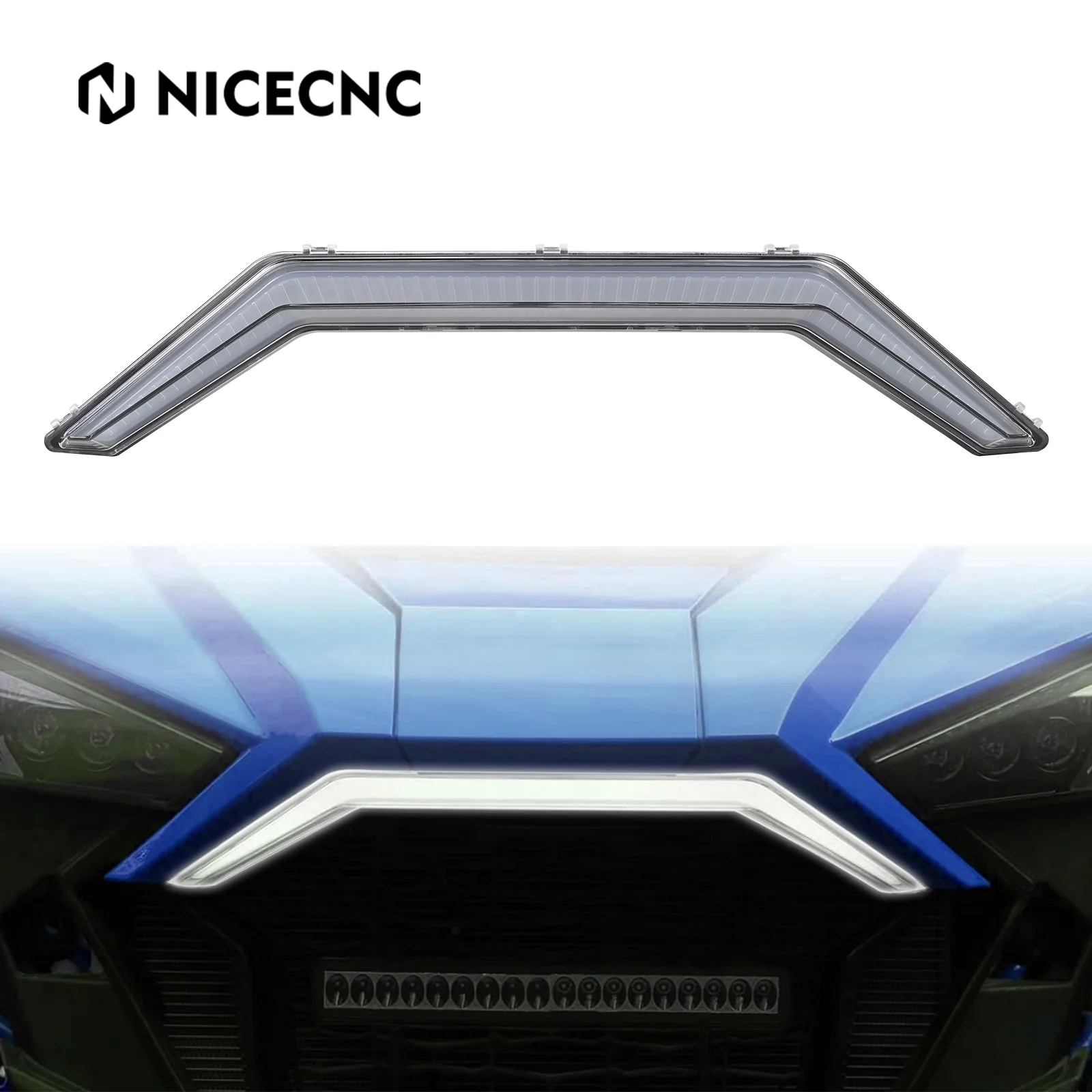 UTV Front Accent Light LED Center Front Grill Light For Polaris RZR PRO XP - Image 3