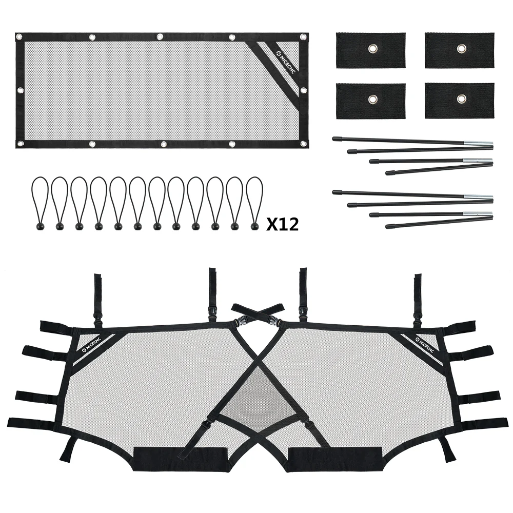 UTV Side Window Nets Roll Cage Mesh For Polaris RZR XP 1000 570 900 800 Turbo - Image 9