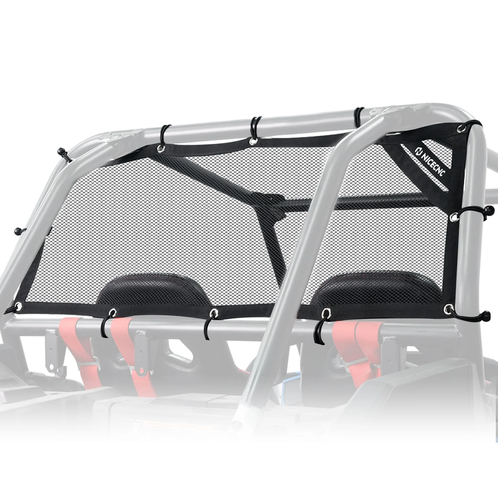 UTV Rear Window Mesh Net Sunshade Protection For Polaris RZR XP 1000 900 Turbo - Image 4