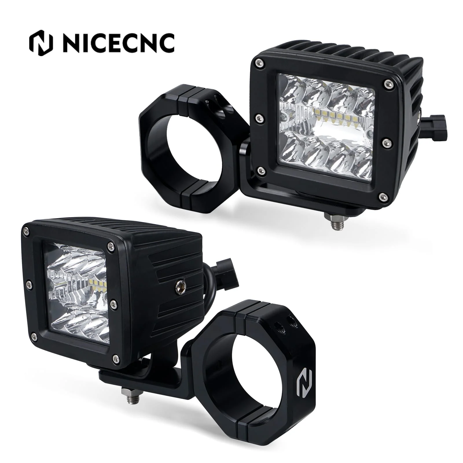 Backup Rear Pillar LED Work Lights w/Brackets For Can-Am Maverick X3 2017-2023 - Image 6