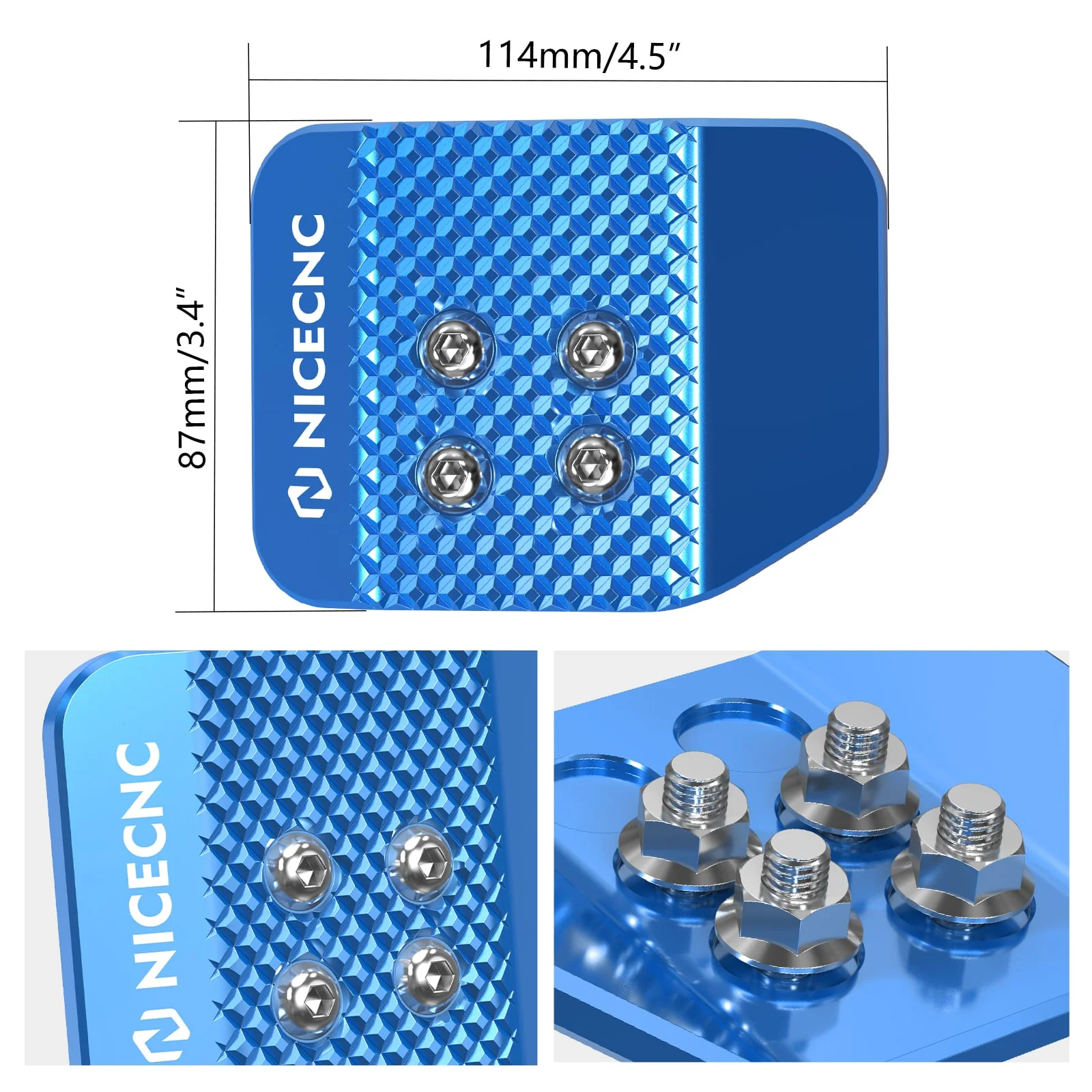 UTV Brake Pedal Extender Pad Tip Plate For Polaris RZR XP 4 1000 Turbo 900 - Image 12