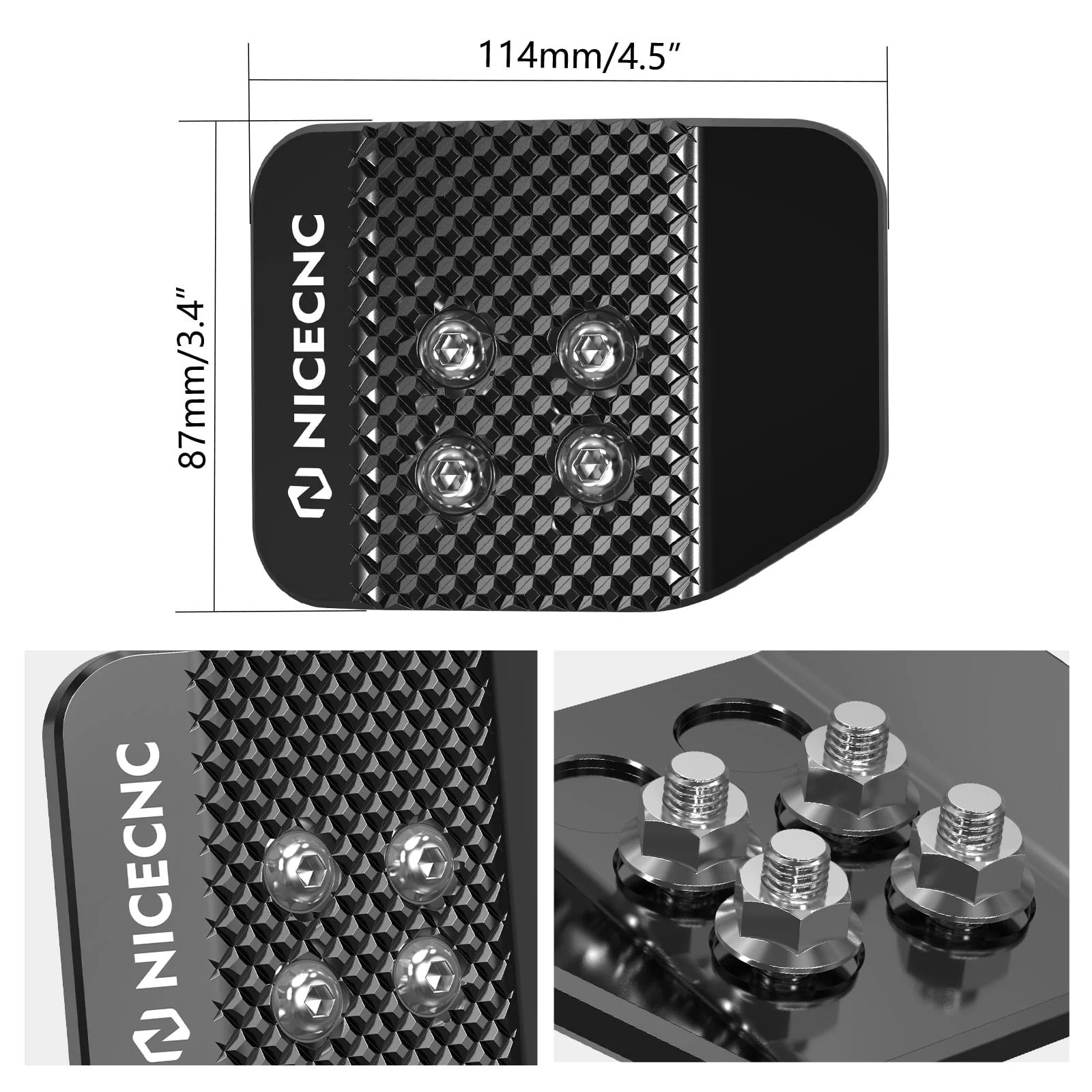 UTV Brake Pedal Extender Pad Tip Plate For Polaris RZR XP 4 1000 Turbo 900 - Image 18