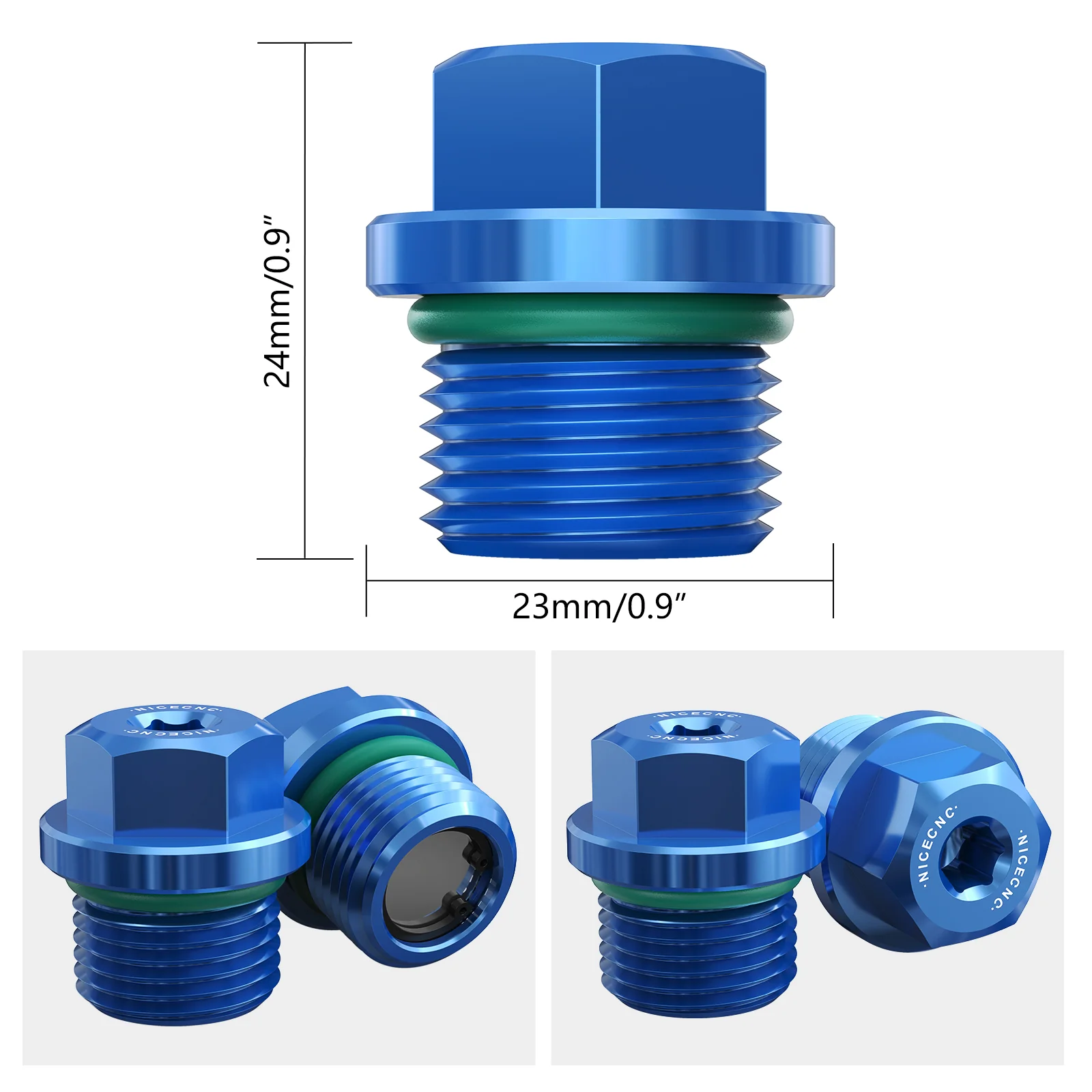 Transmission Oil Fill Drain Plug Kit For Polaris RZR XP 4 General 1000 RZR 570 900 - Image 13