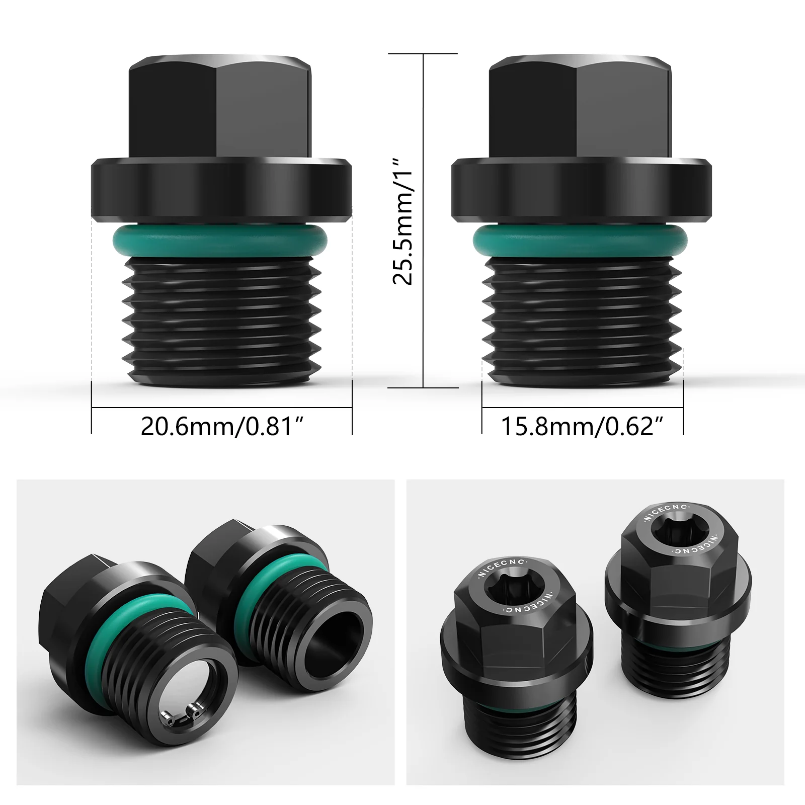 Front Differential Fill Drain Plug Kit For Polaris RZR XP 4 Turbo General 1000 - Image 16