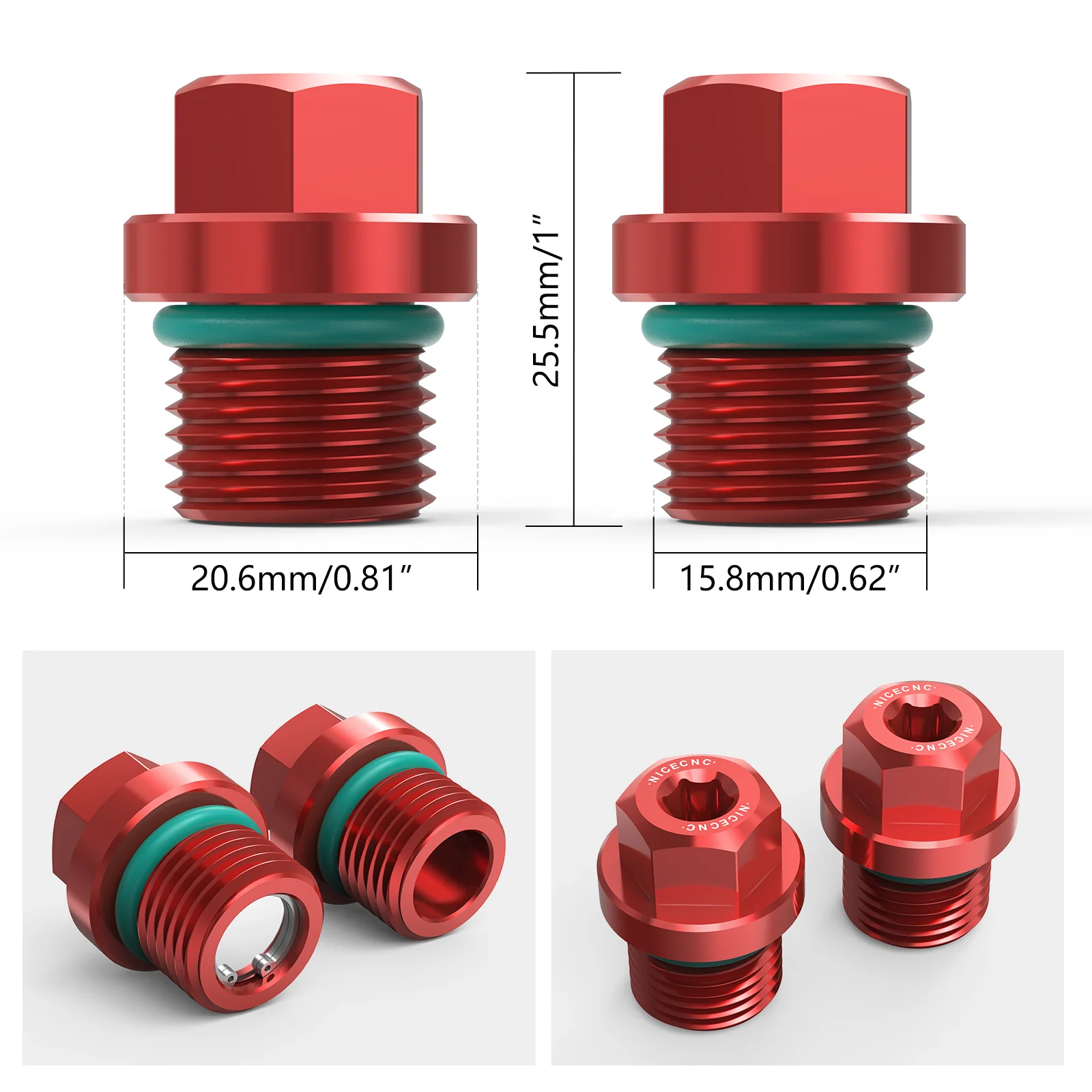 Front Differential Fill Drain Plug Kit For Polaris RZR XP 4 Turbo General 1000 - Image 6