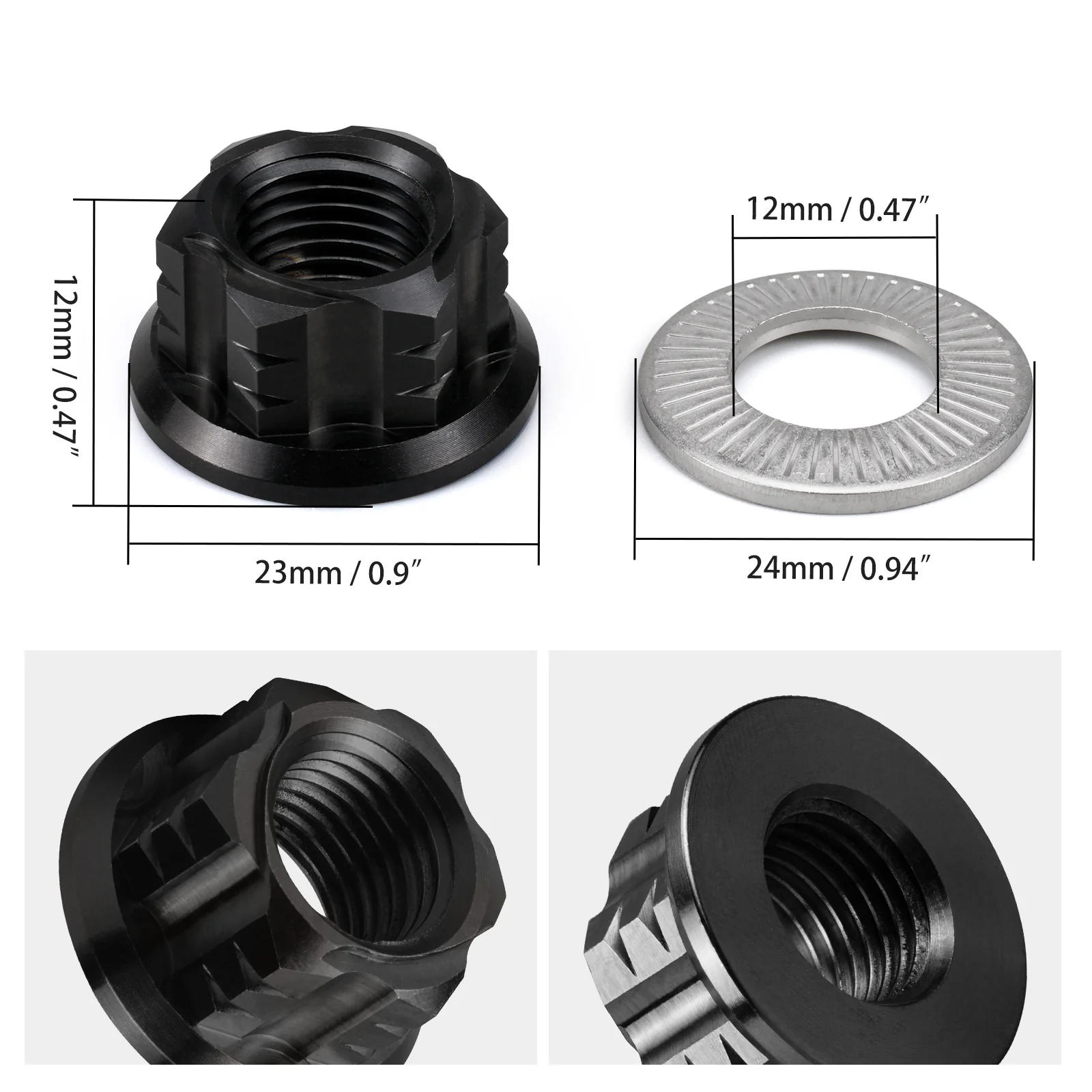 Primary Belt Pulley Nut Rear Axle Nut For Surron light bee X/ S/ L1E Segway X160 X260 - Image 12