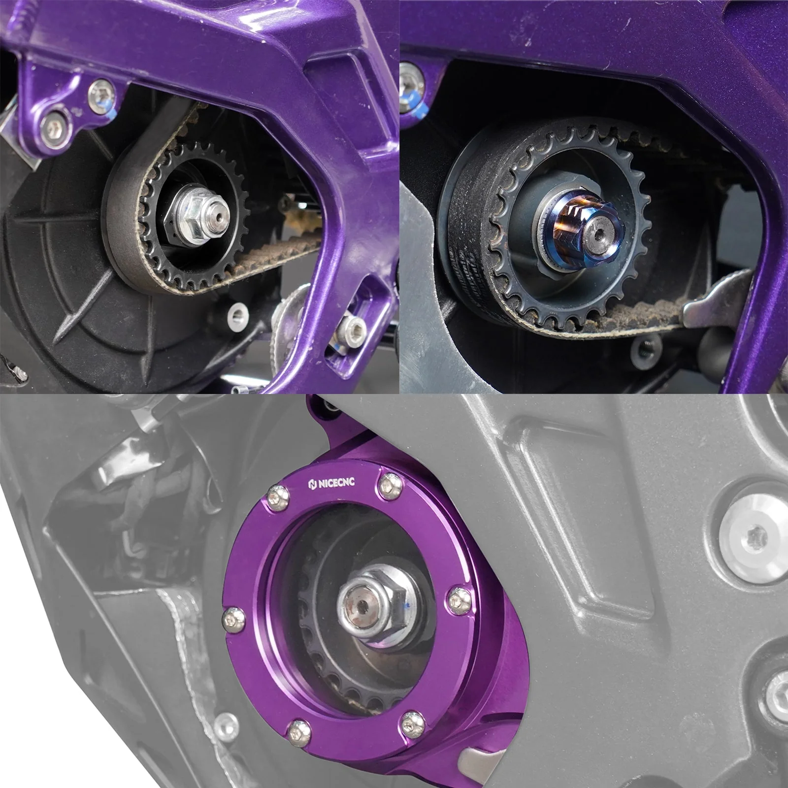Primary Pulley & Belt Pulley Cover & Nut For Surron Light Bee Segway X160 X260 - Image 2