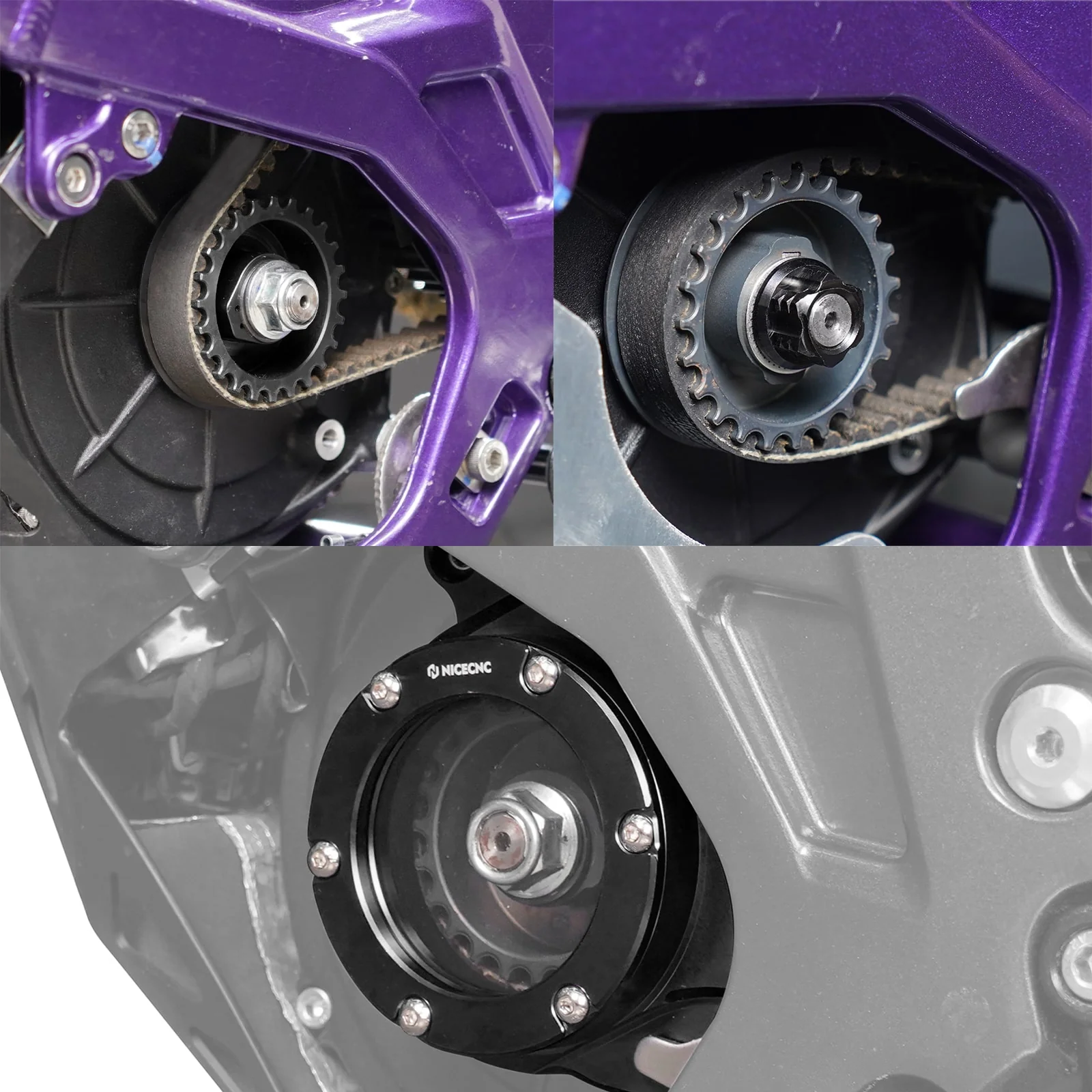 Primary Pulley & Belt Pulley Cover & Nut For Surron Light Bee Segway X160 X260 - Image 4