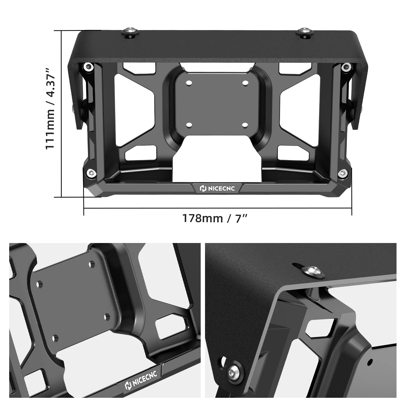 Protective Case + Adjustable Sun Visor Kit For Garmin Zumo XT2 6" Devices - Image 6