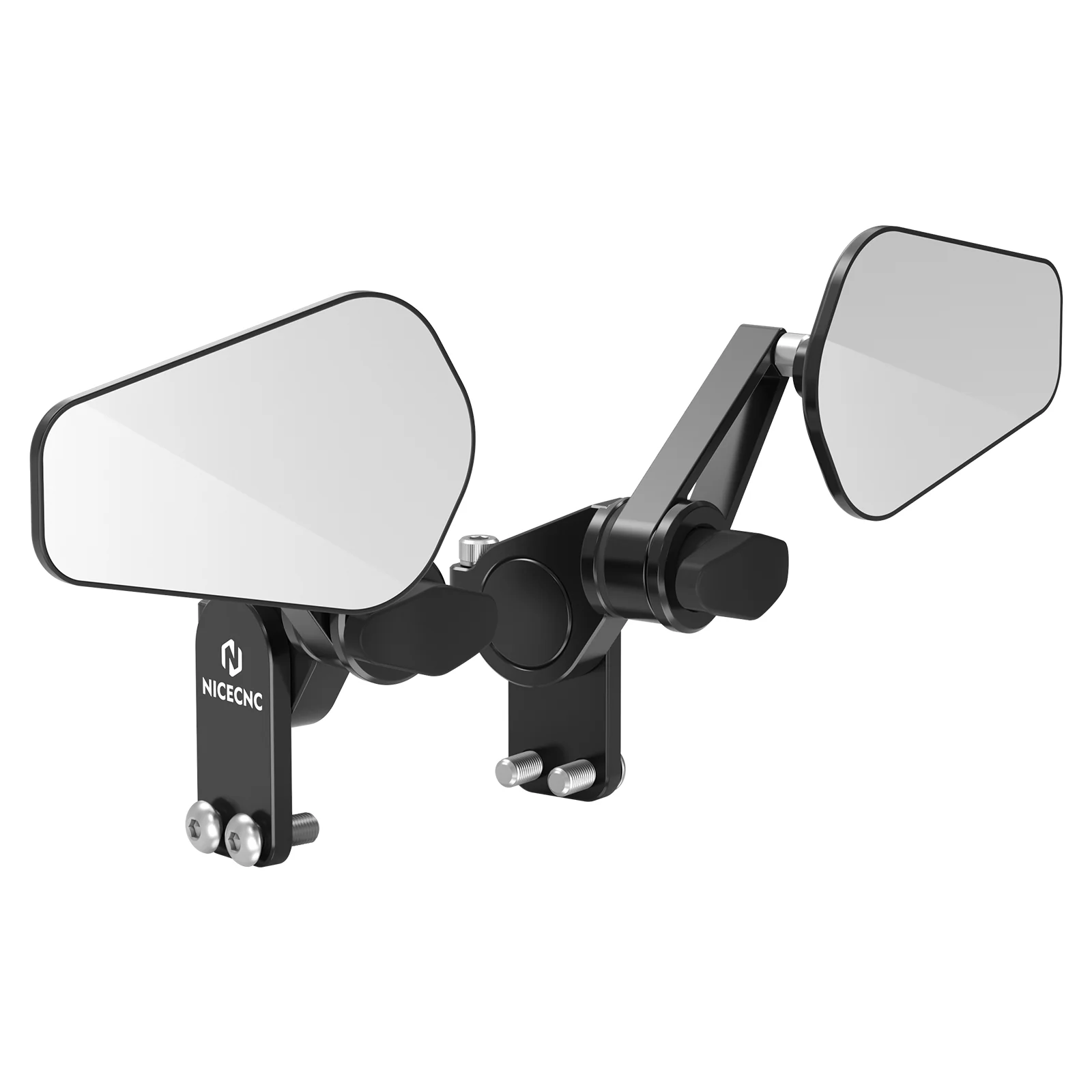 Upgraded Quick Flip Arrow Folding Mirrors Kits For Universal Motorcycle Hand Guard - Image 5