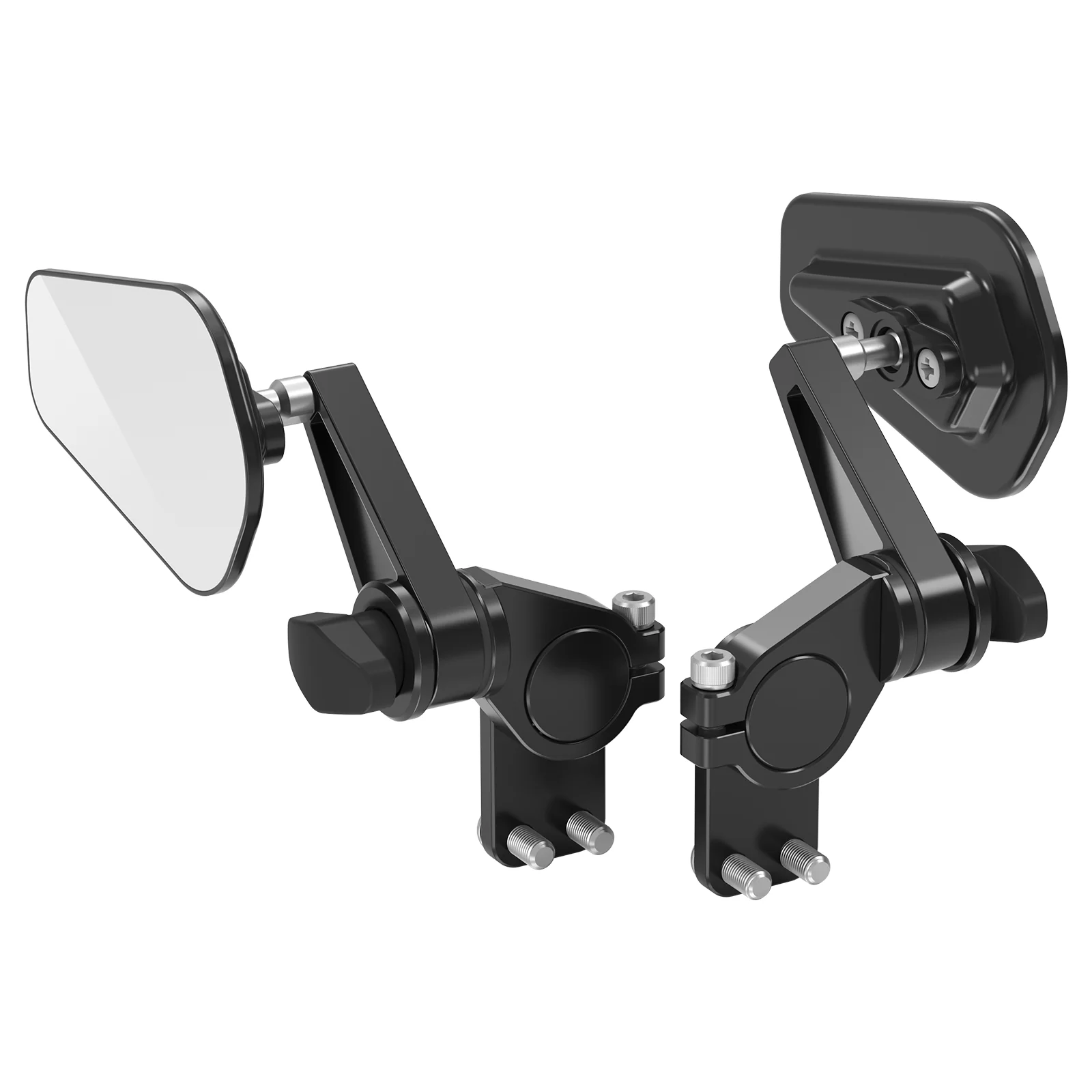 Upgraded Quick Flip Arrow Folding Mirrors Kits For Universal Motorcycle Hand Guard - Image 6