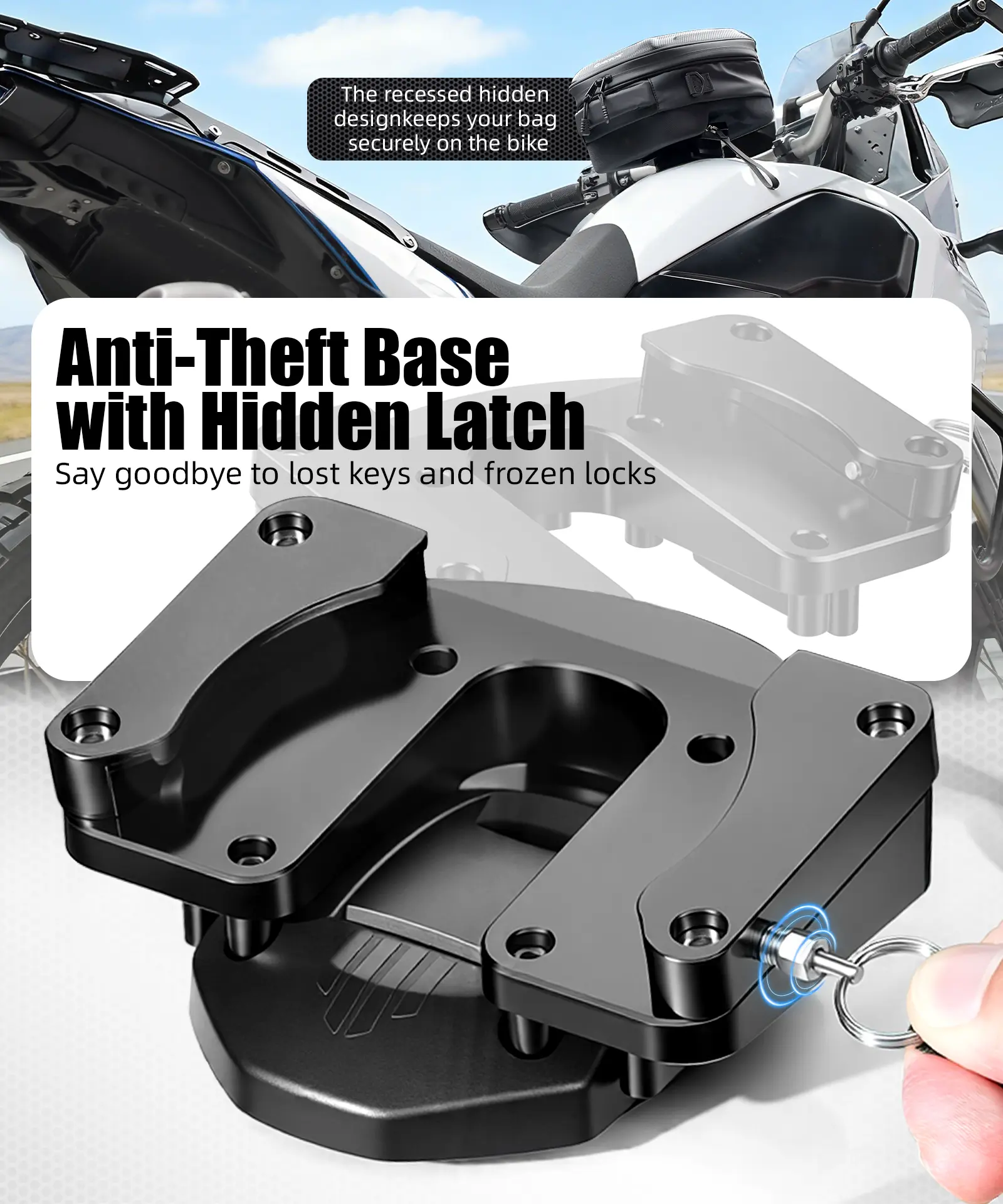 Quick-Release Tank Bag Push-Pull Lock System For Yamaha Tenere 700 2019-2025 - Image 7
