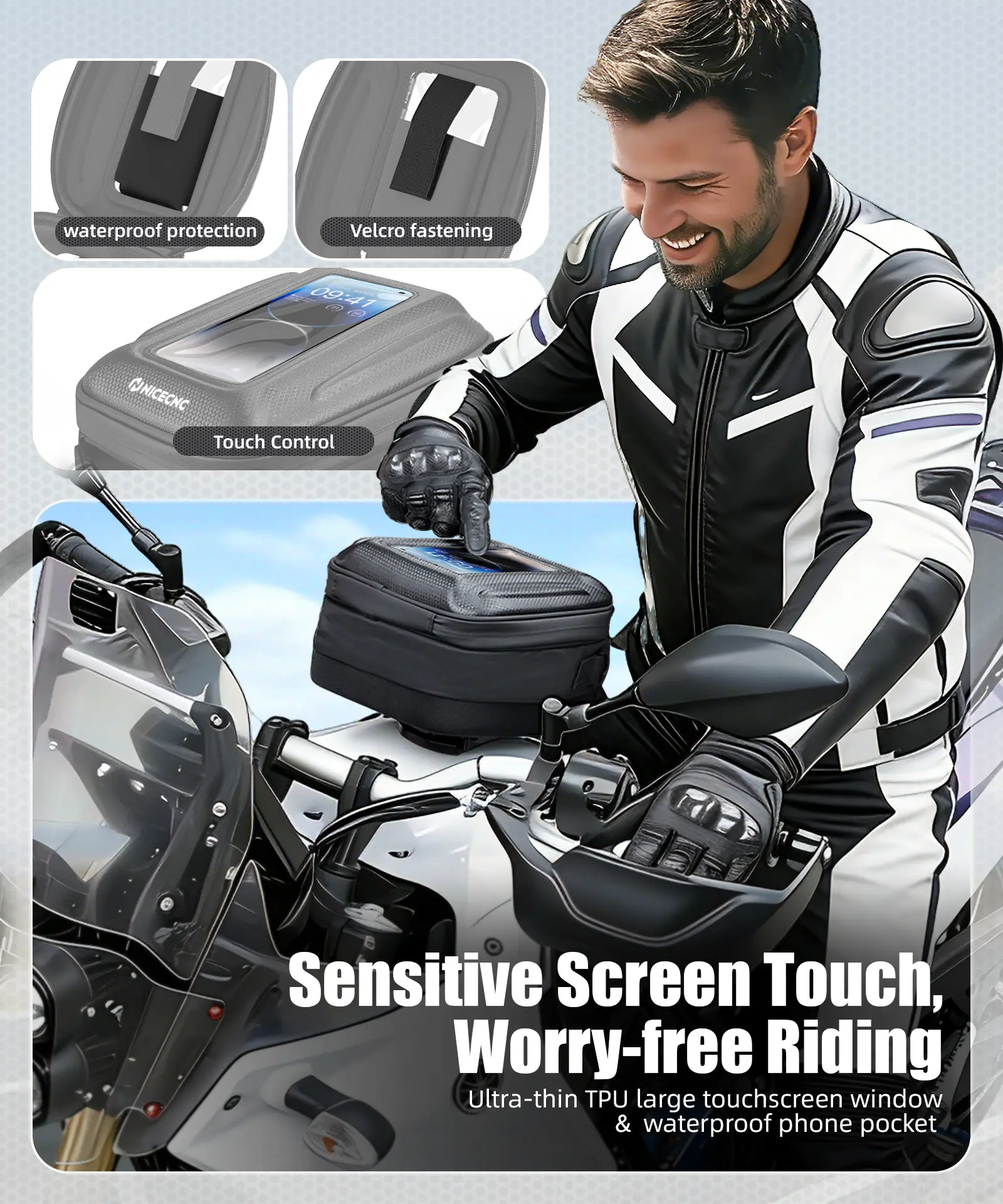 Quick-Release Tank Bag Push-Pull Lock System For Yamaha Tenere 700 2019-2025 - Image 8