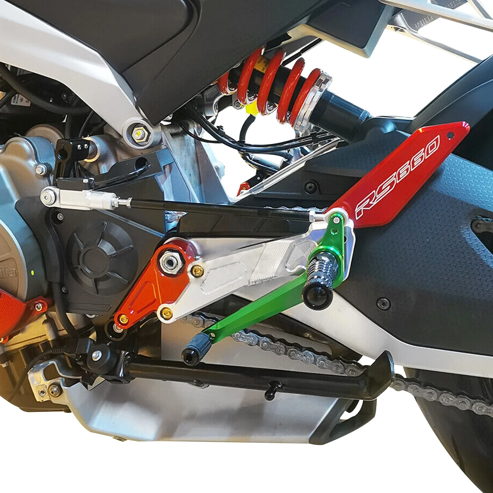 Racing Adjustable Rear Sets Footrest  for Aprilia RS660 2021-2023 Tuono 660 2021-2023 - Image 4