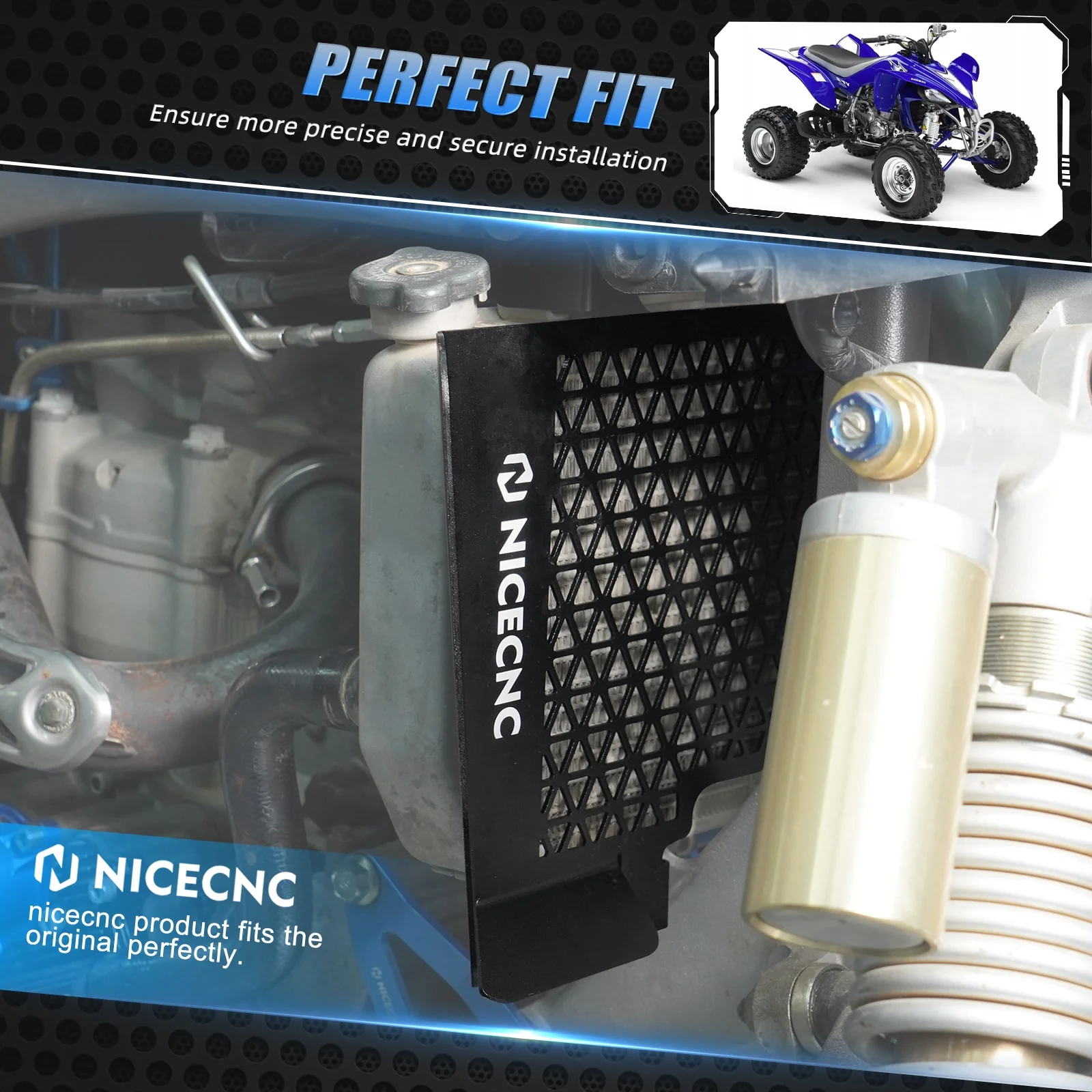 ATV Radiator Grille Shield Guard Cover For Yamaha YFZ450R YFZ450X - Image 9