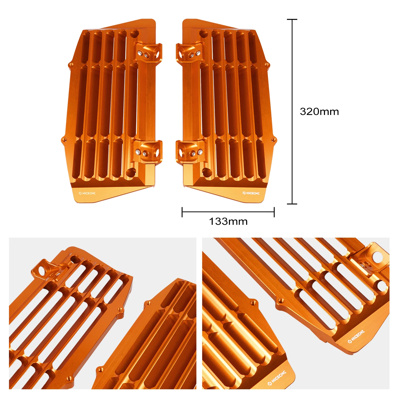 Radiator Guards for KTM 350 500 EXCF 2017-2023 - Image 2