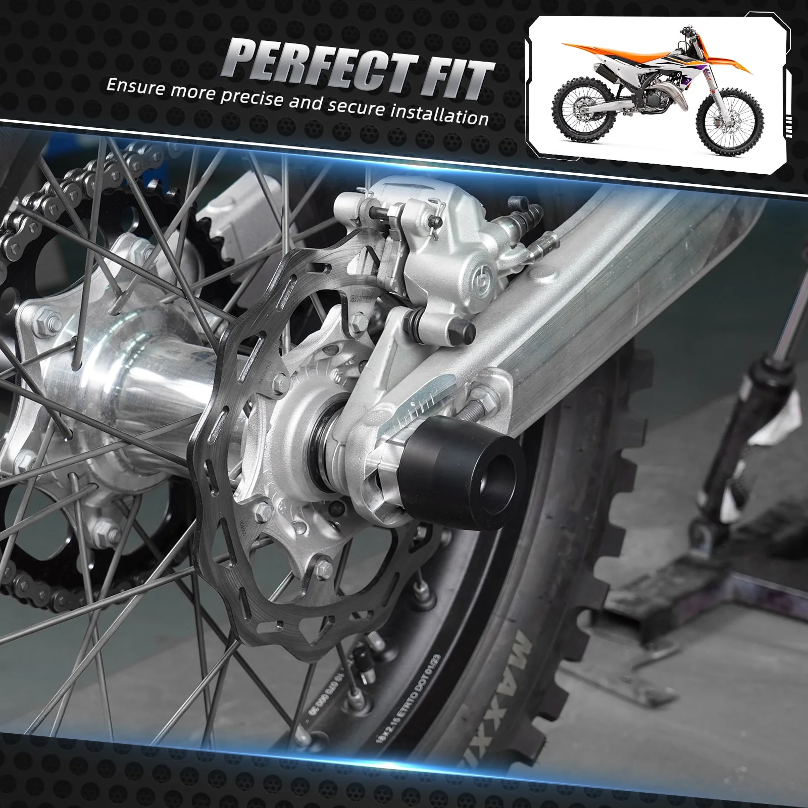 Rear Axle Slider Fork Protector Guard For KTM 350 500 EXC-F 2024 - Image 10