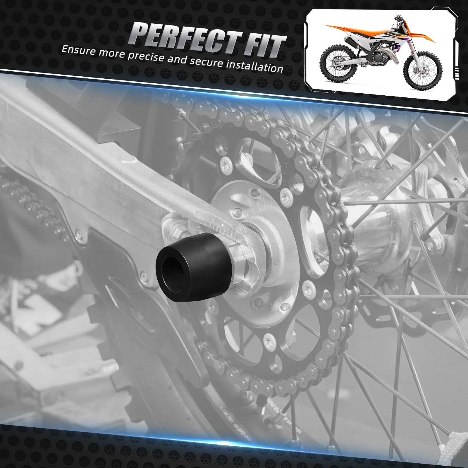 Rear Axle Slider Fork Protector Guard For KTM 350 500 EXC-F 2024 - Image 12