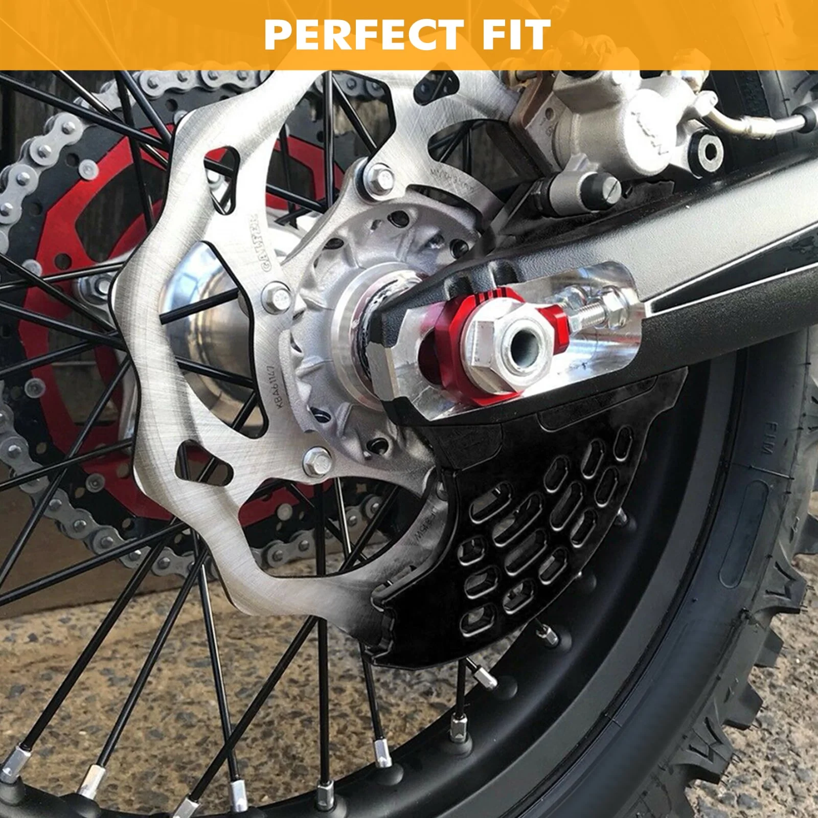 Rear Brake Caliper Support Disc Guard For Beta - Image 3