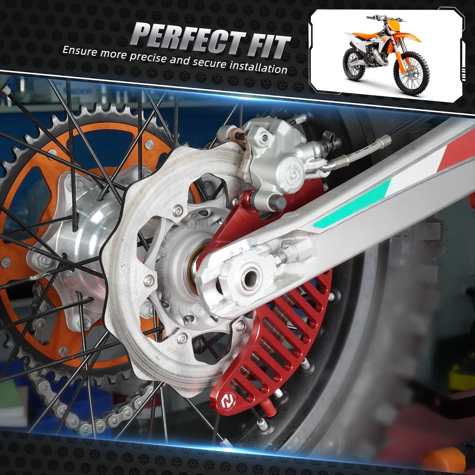 Rear Brake Disc Guard Protector For KTM XCW EXC SX Husqvarna Gas Gas Stark Varg - Image 2