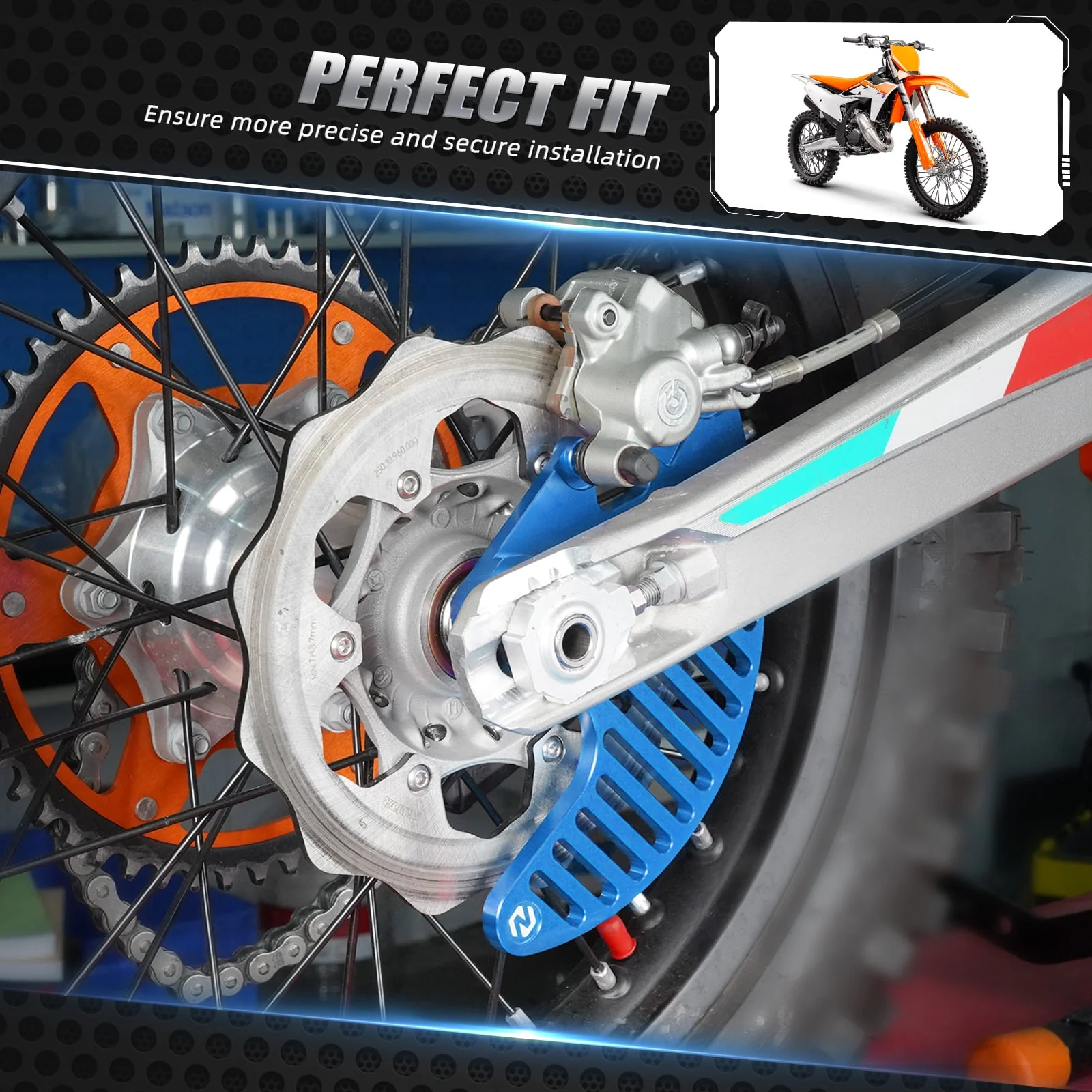 Rear Brake Disc Guard Protector For KTM XCW EXC SX Husqvarna Gas Gas Stark Varg - Image 4