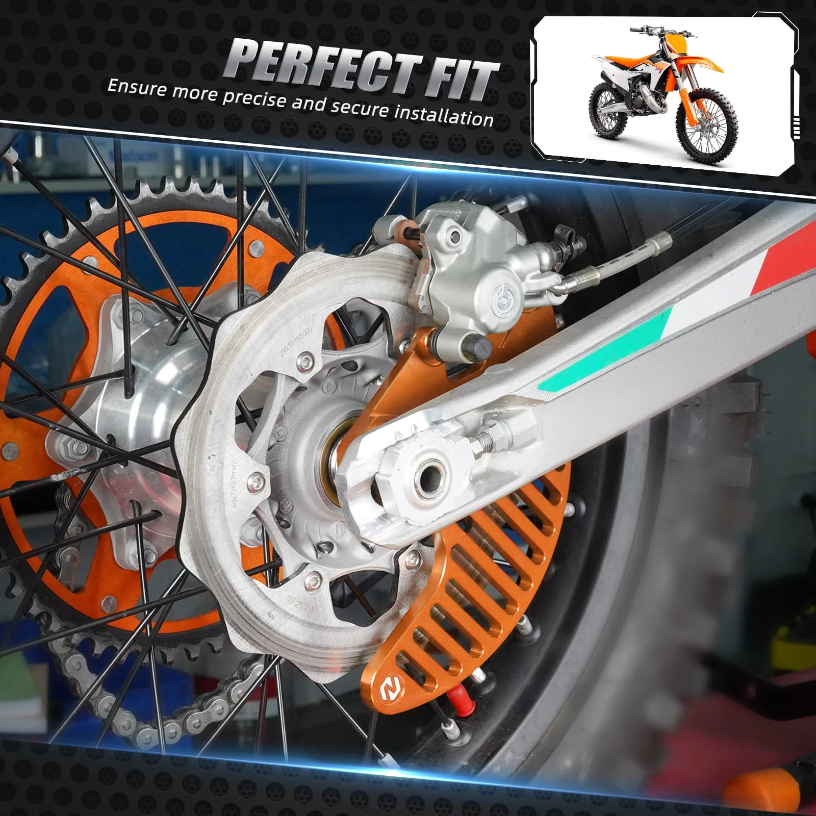 Rear Brake Disc Guard Protector For KTM XCW EXC SX Husqvarna Gas Gas Stark Varg - Image 5