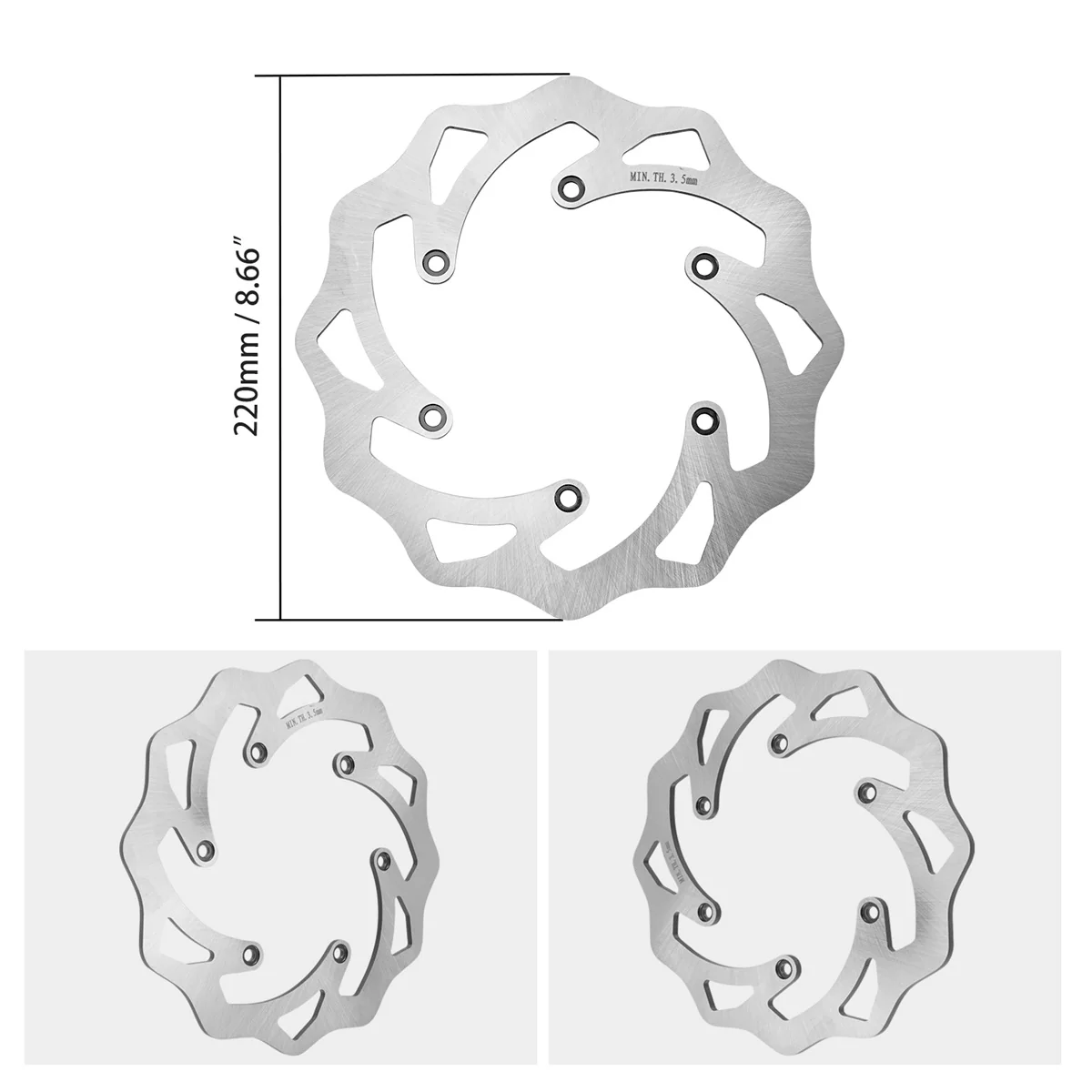 Rear Brake Disc Rotor For KTM 350 500 EXC-F 1994-2022 - Image 4