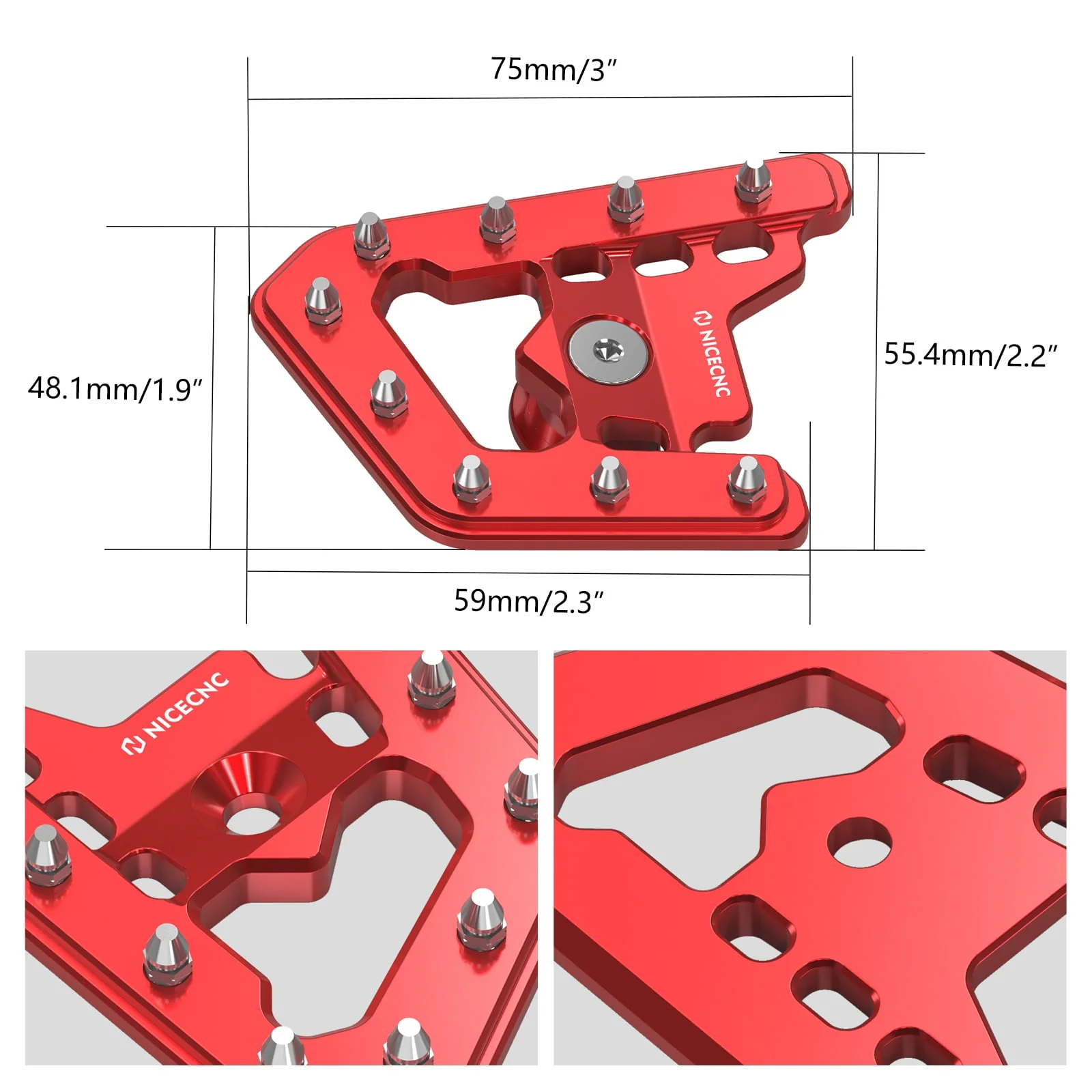 ATV Rear Brake Pedal Lever Extender Pad Tip For Yamaha Raptor 700 2006-2012 - Image 16