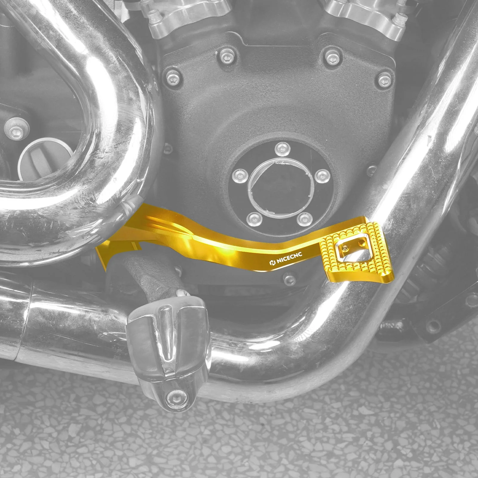Rear Brake Pedal Lever Kit For Harley Dyna Low Rider Street Bob Super Glide - Image 16