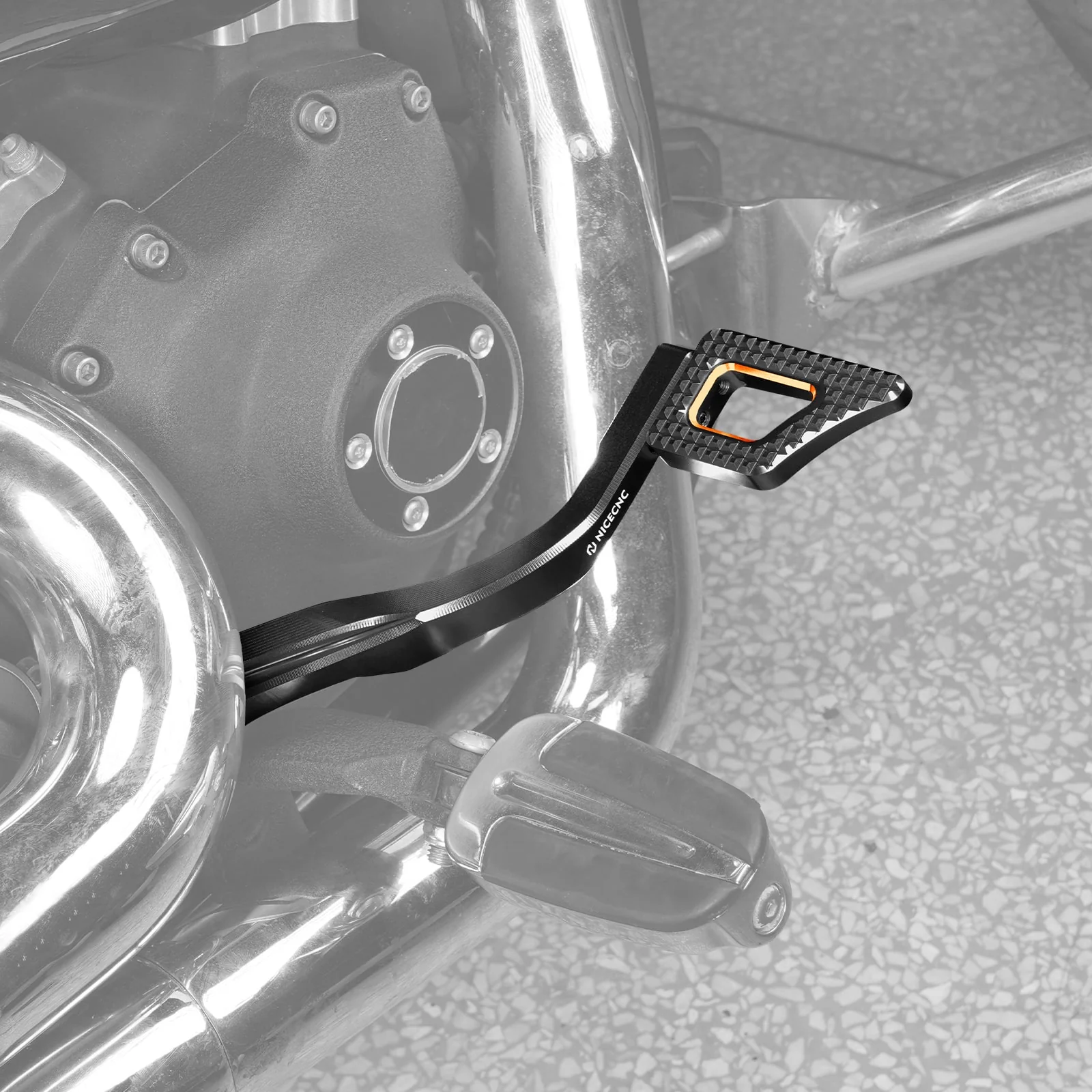 Rear Brake Pedal Lever Kit For Harley Dyna Low Rider Street Bob Super Glide - Image 2