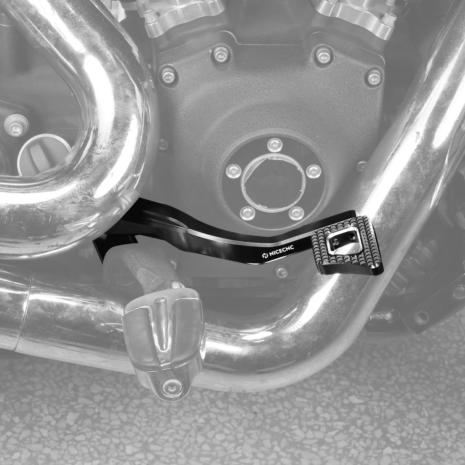 Rear Brake Pedal Lever Kit For Harley Dyna Low Rider Street Bob Super Glide - Image 22